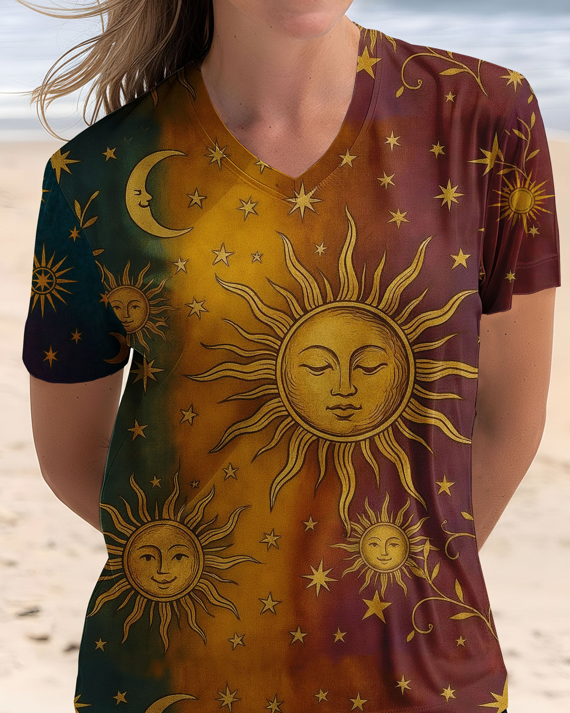 VINTAGE SUN MOON STARS ALL OVER PRINT - TLTW2511252