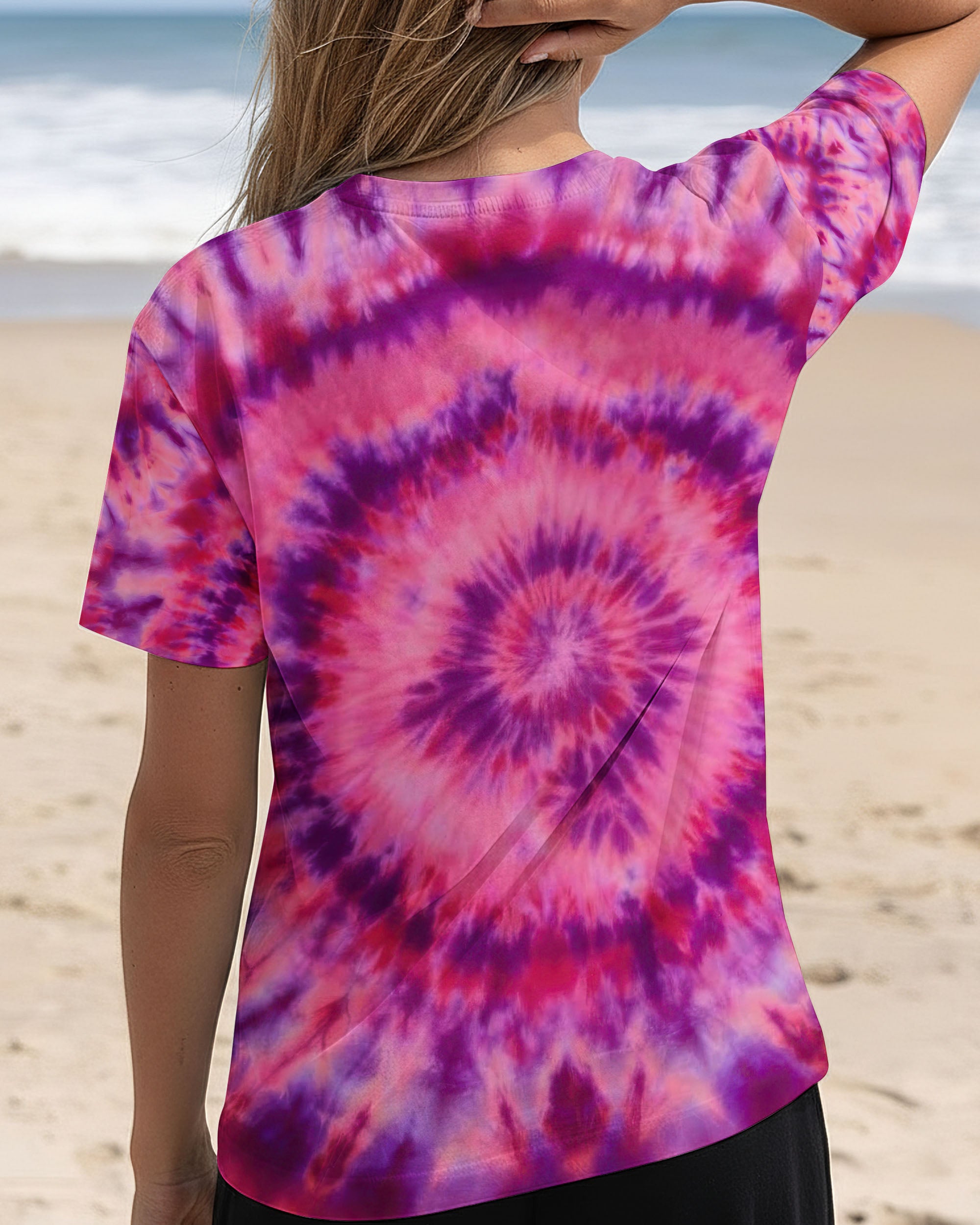 FUNNY CAT PINK PURPLE SWIRL PATTERN ALL OVER PRINT - TLTW2512251