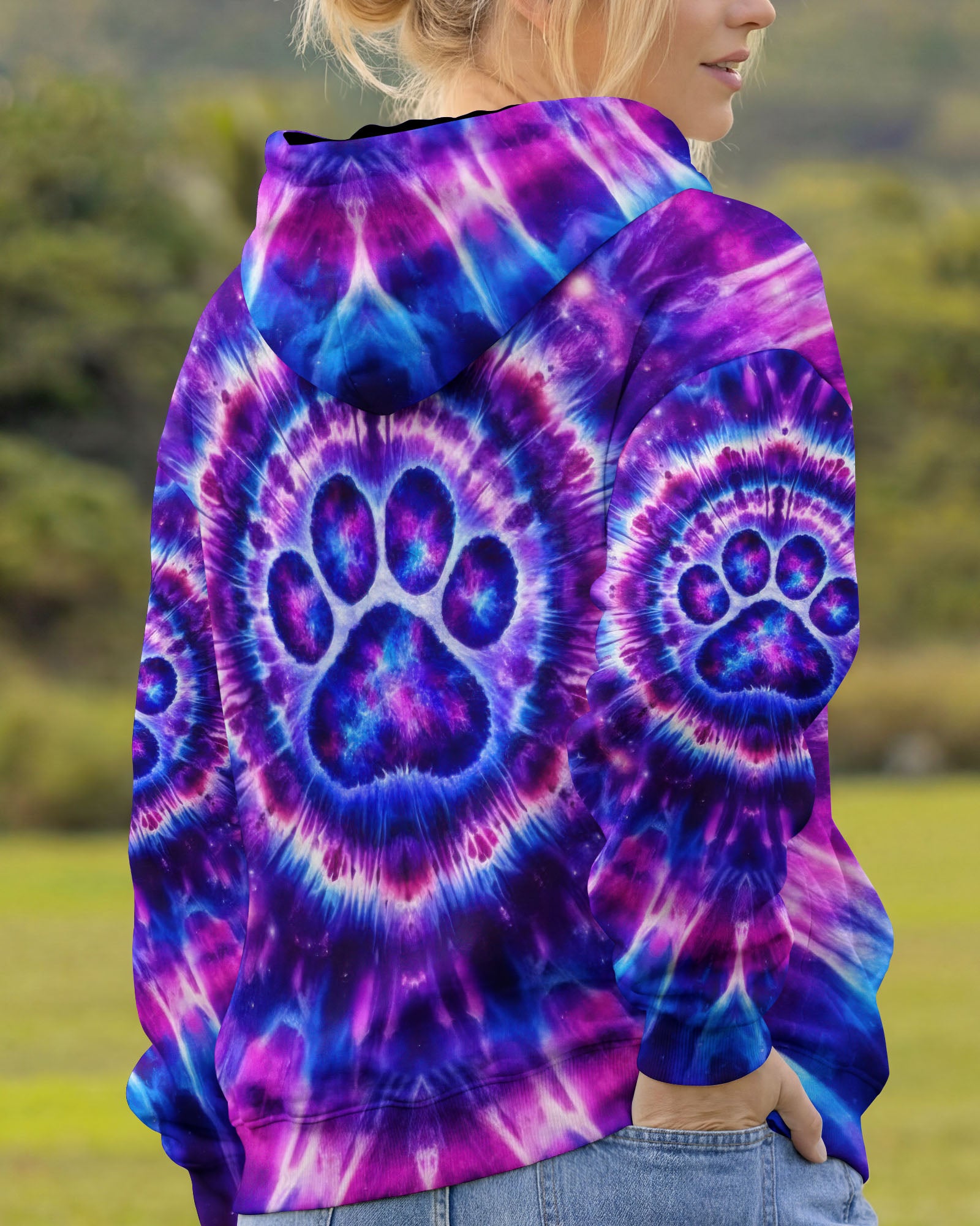 PAW PRINT GALAXY  SWIRL ALL OVER PRINT - TLTW2602261