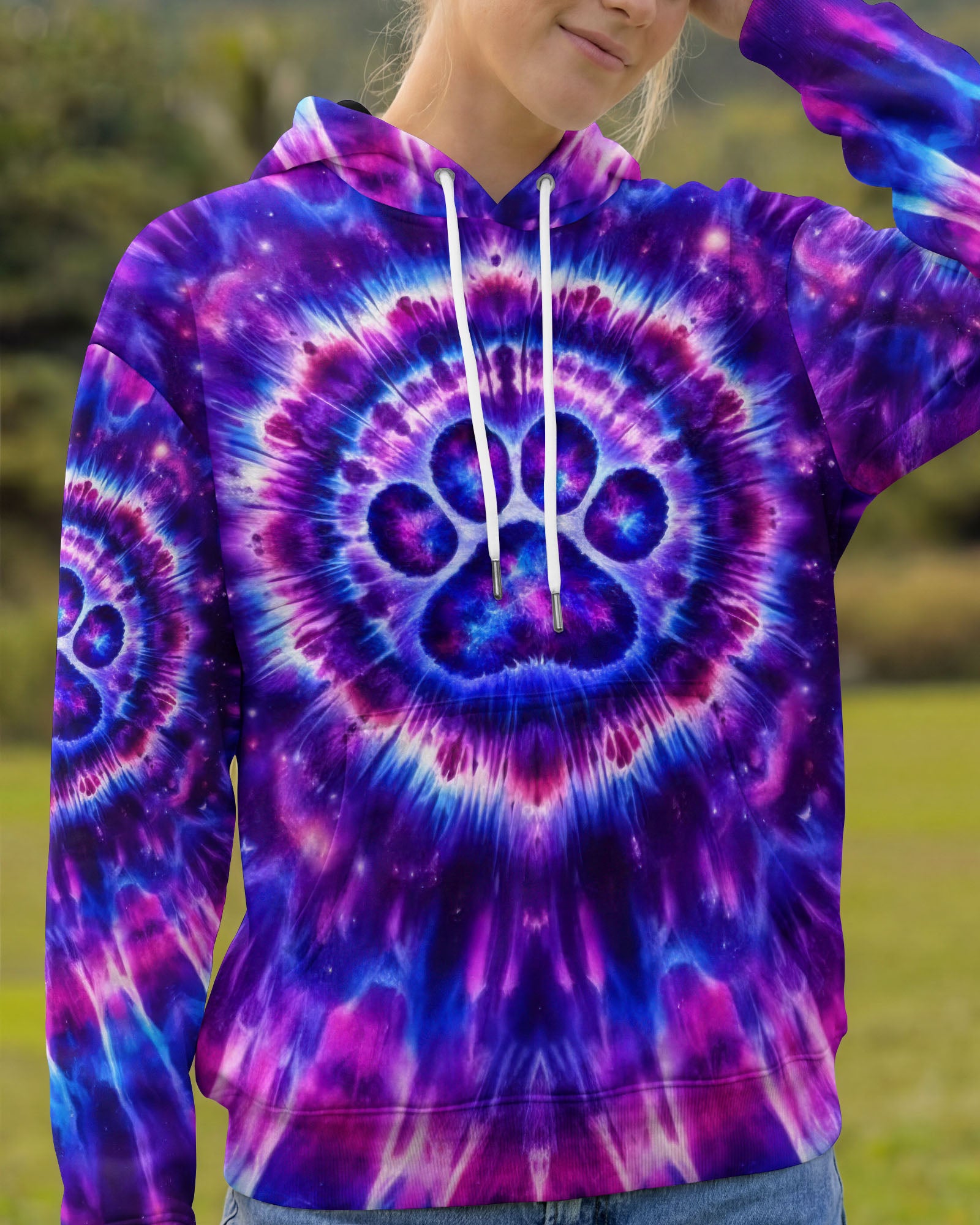 PAW PRINT GALAXY  SWIRL ALL OVER PRINT - TLTW2602261
