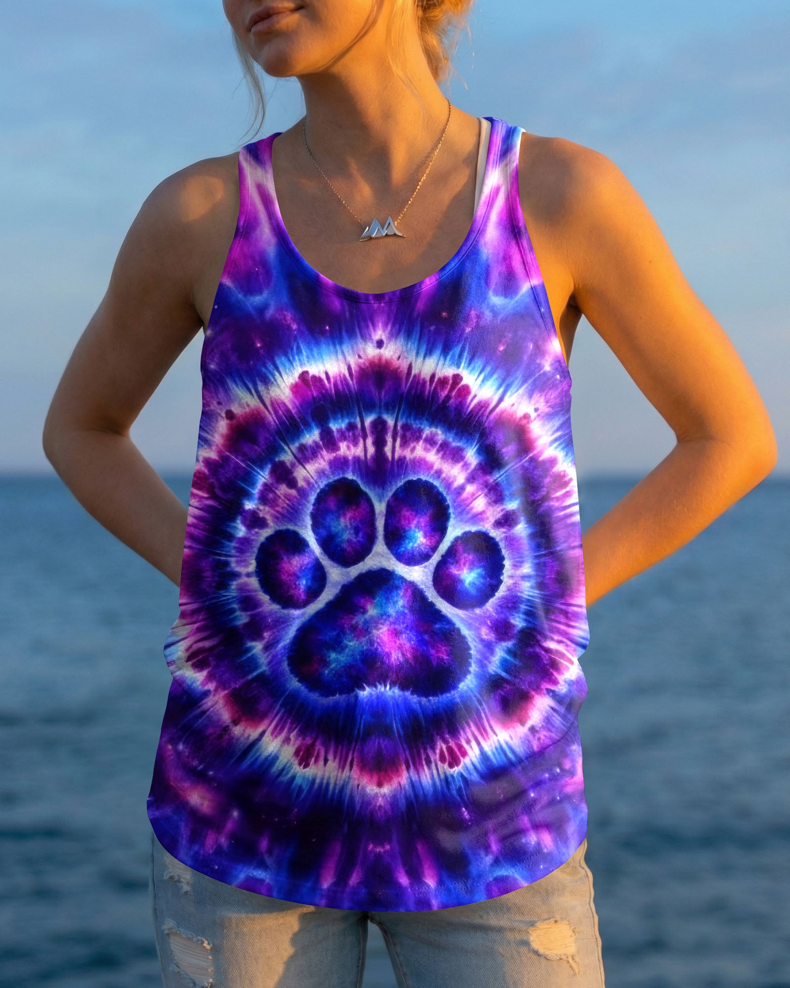PAW PRINT GALAXY  SWIRL ALL OVER PRINT - TLTW2602261