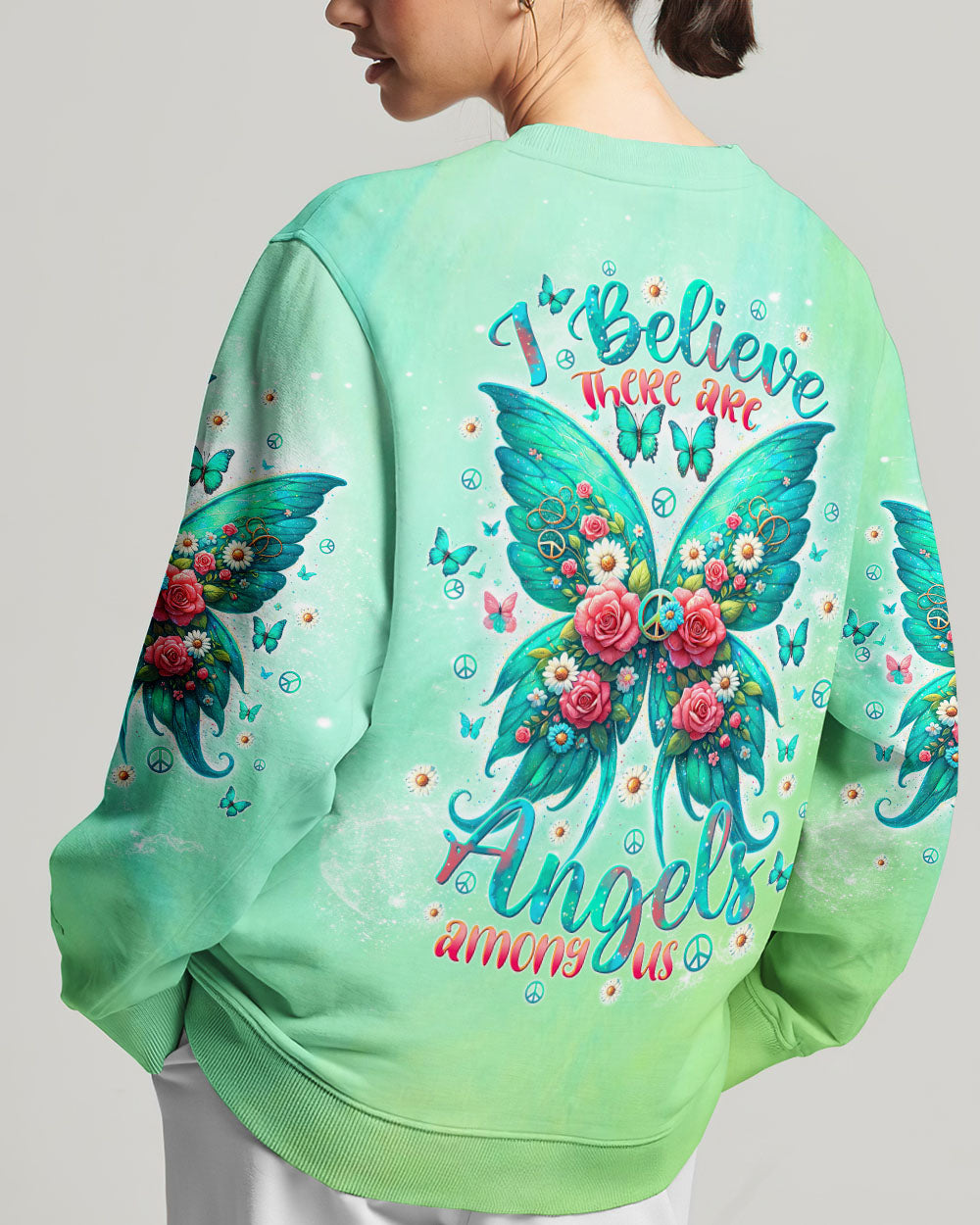 I BELIEVE THERE ARE ANGELS AMONG US WINGS ALL OVER PRINT - TLTW2604242