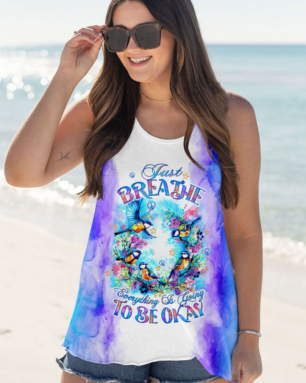 JUST BREATHE BIRD ALL OVER PRINT - TLTW2607243