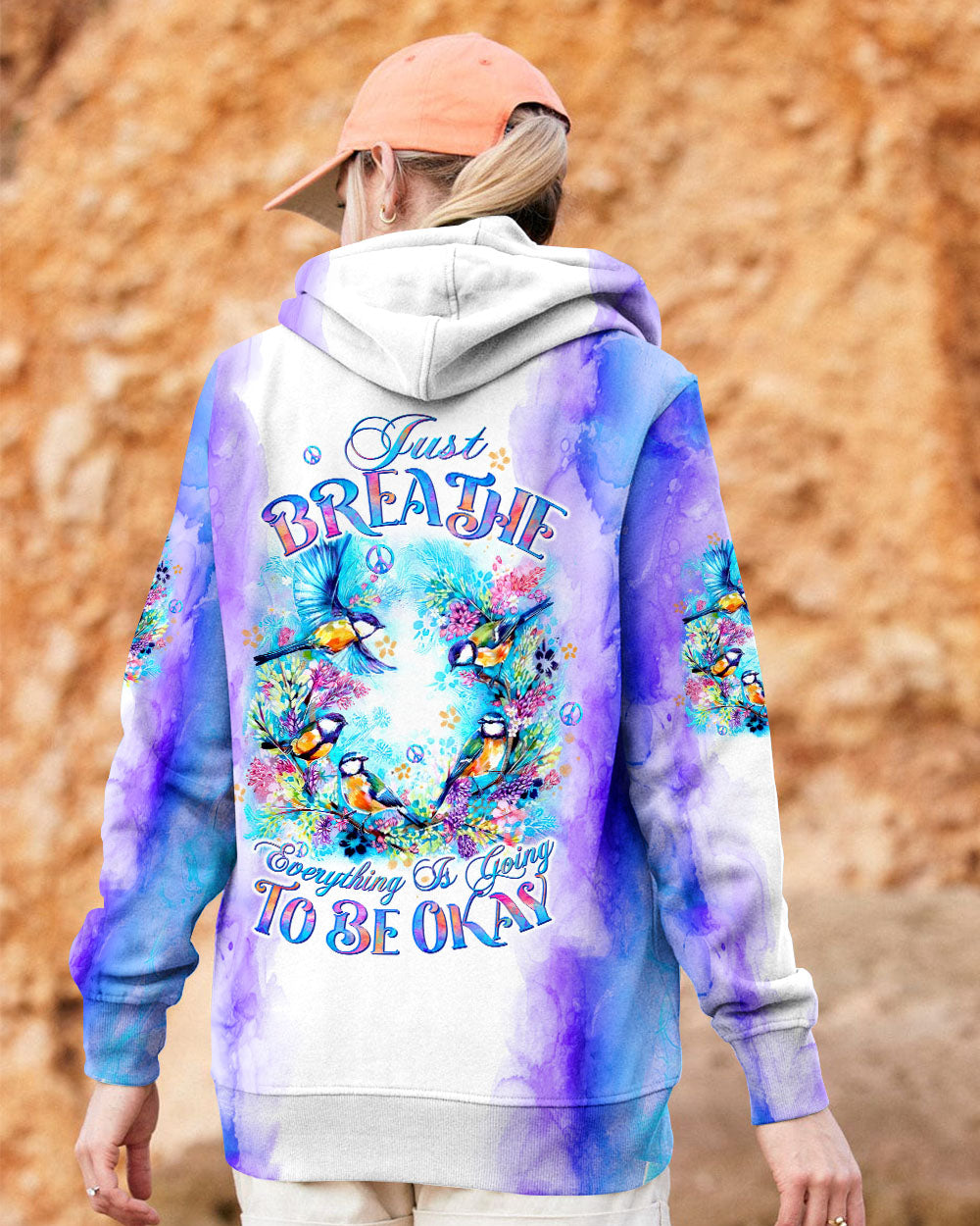 JUST BREATHE BIRD ALL OVER PRINT - TLTW2607243