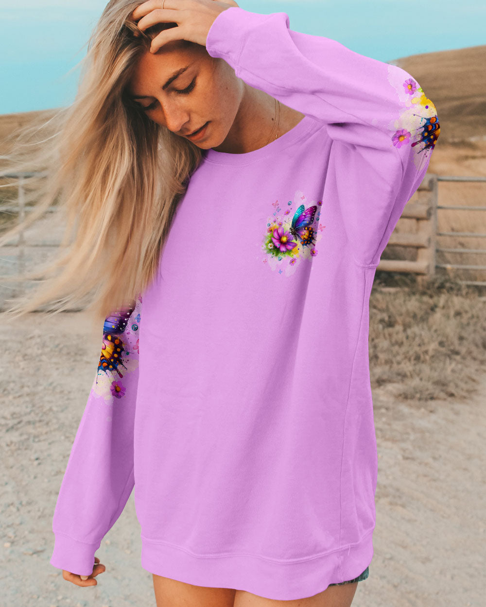 WHISPER WORDS OF WISDOM LET IT BE BUTTERFLY ALL OVER PRINT  - TLTW2608251