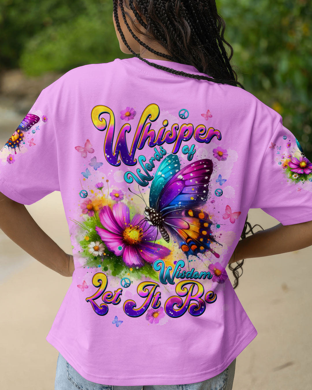 WHISPER WORDS OF WISDOM LET IT BE BUTTERFLY ALL OVER PRINT  - TLTW2608251