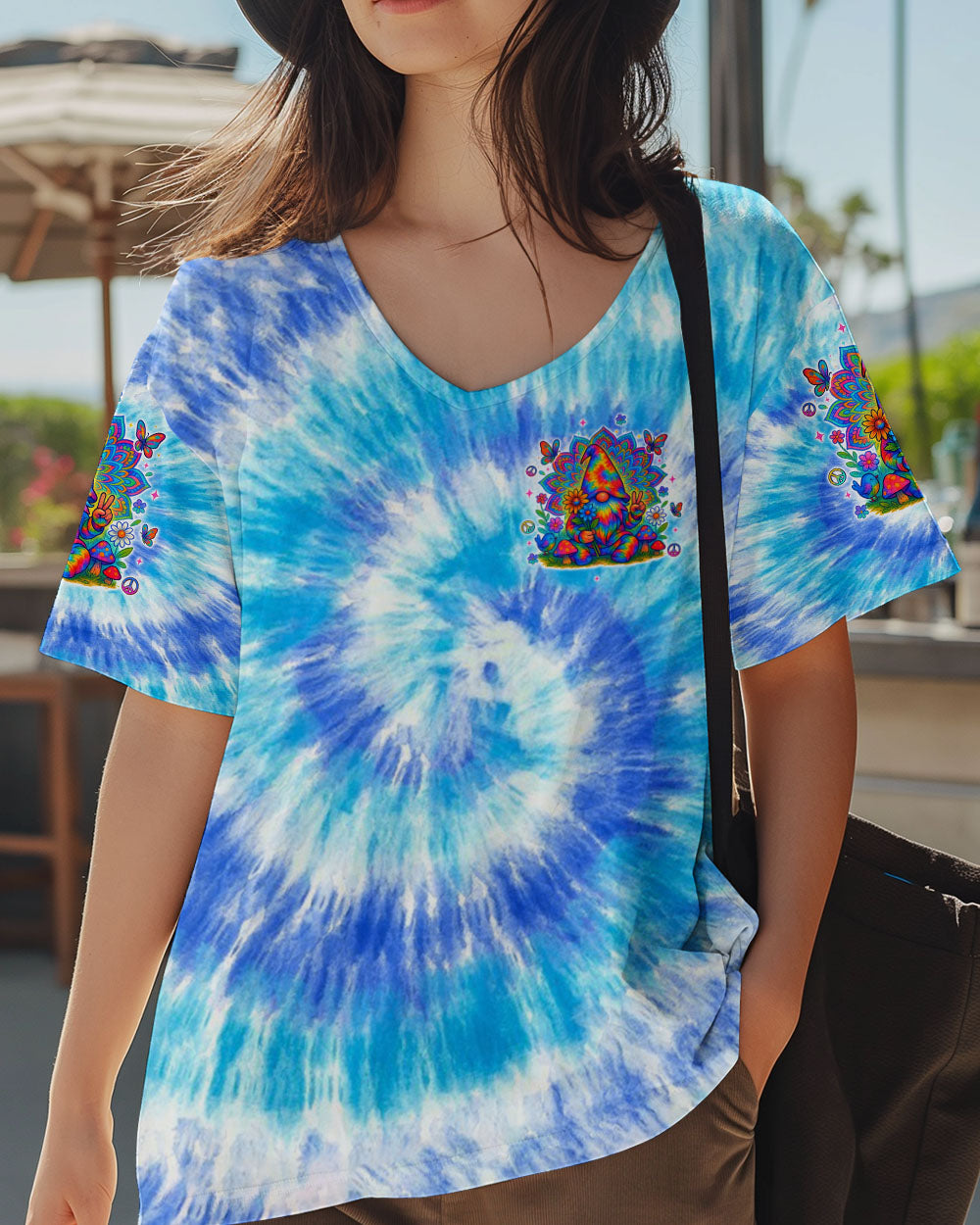 BE YOU THE WORLD WILL ADJUST GNOME TIE DYE  ALL OVER PRINT - TLTW2705253