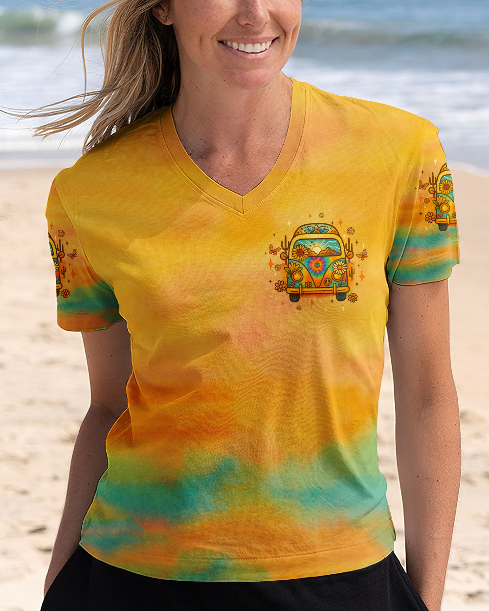 HAPPINESS BUS TIE DYE ALL OVER PRINT - TLTW2706252