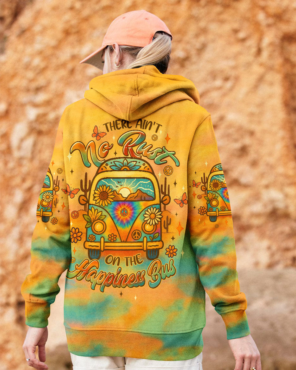 HAPPINESS BUS TIE DYE ALL OVER PRINT - TLTW2706252