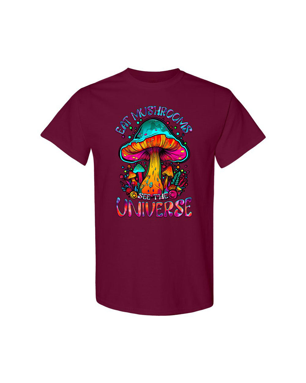 EAT MUSHROOMS SEE THE UNIVERSE TIE DYE COTTON SHIRT - TLTW2707239