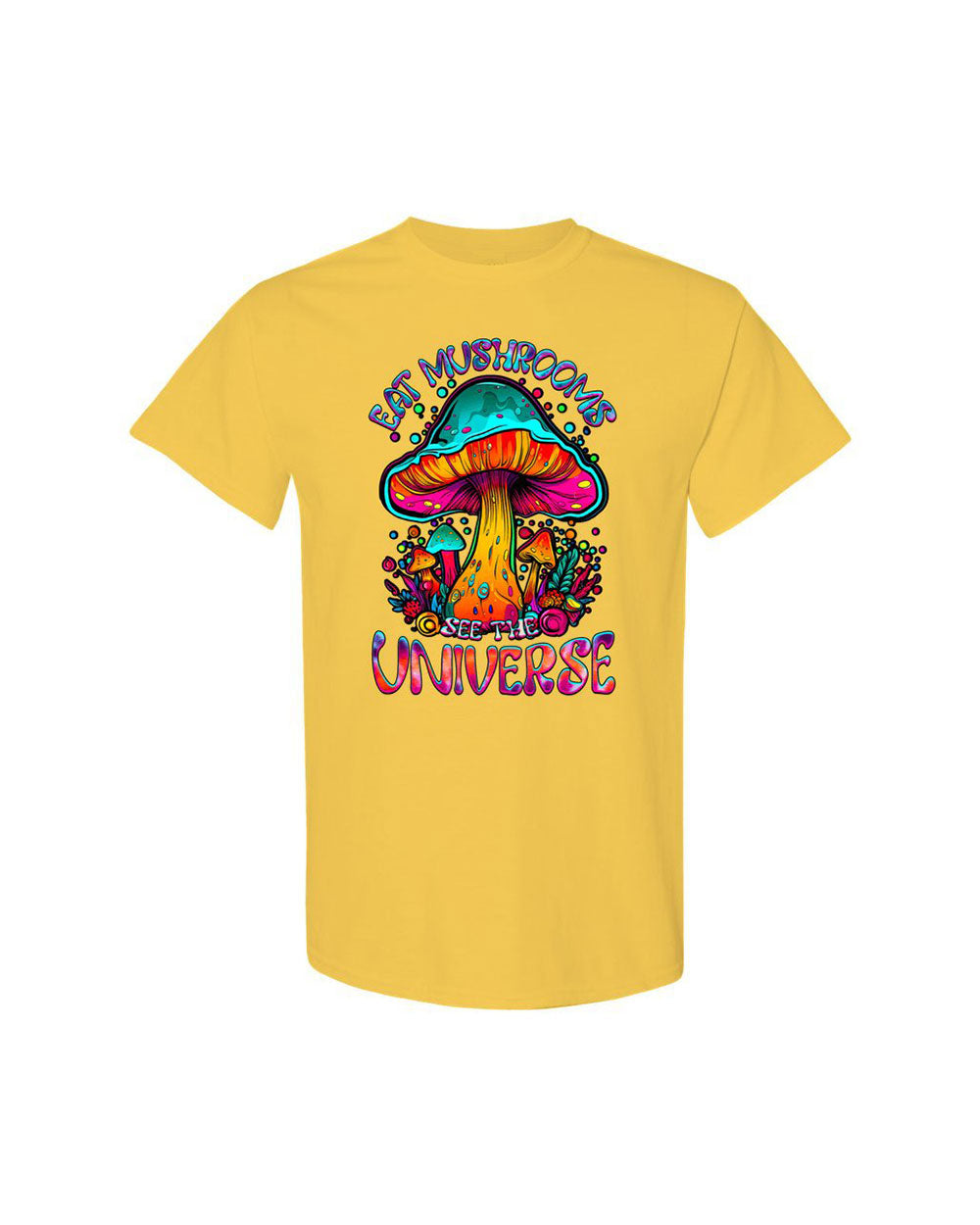 EAT MUSHROOMS SEE THE UNIVERSE TIE DYE COTTON SHIRT - TLTW2707239