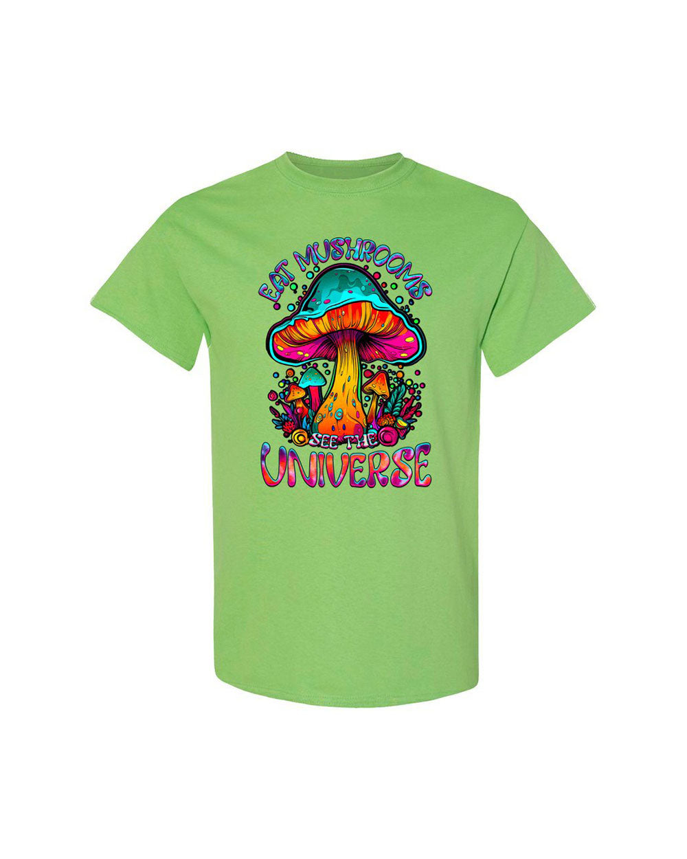 EAT MUSHROOMS SEE THE UNIVERSE TIE DYE COTTON SHIRT - TLTW2707239