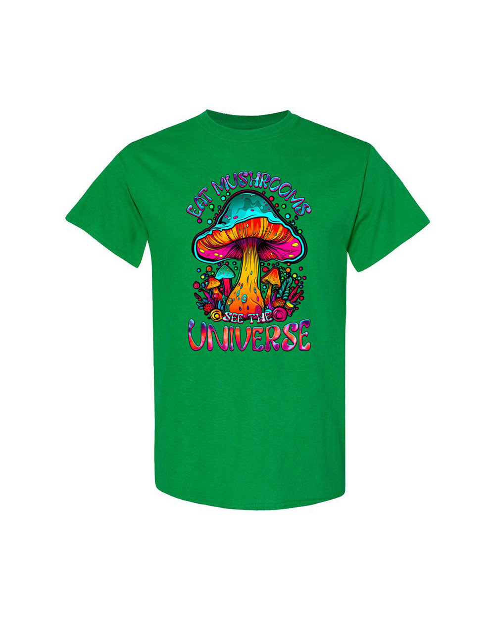 EAT MUSHROOMS SEE THE UNIVERSE TIE DYE COTTON SHIRT - TLTW2707239