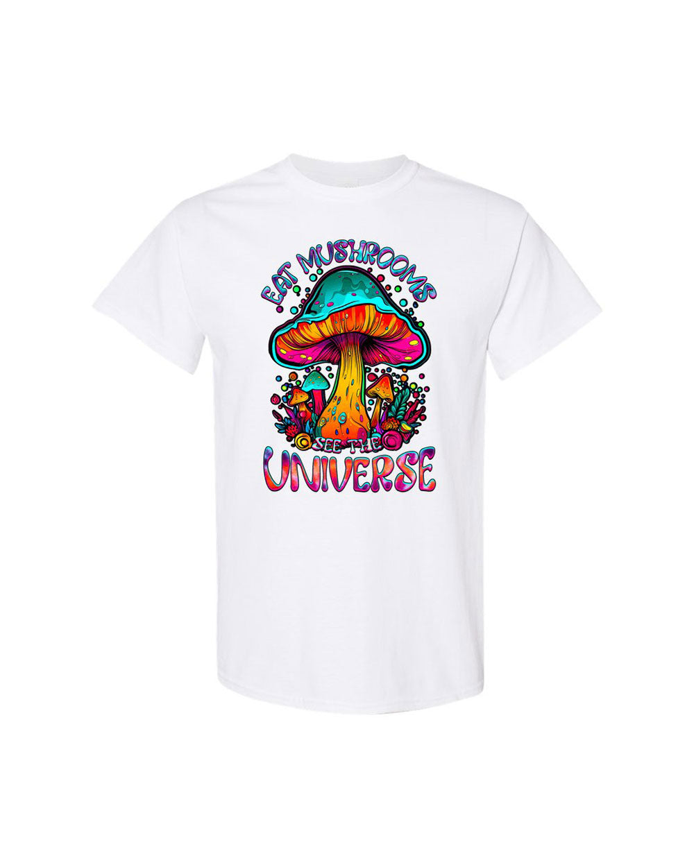 EAT MUSHROOMS SEE THE UNIVERSE TIE DYE COTTON SHIRT - TLTW2707239