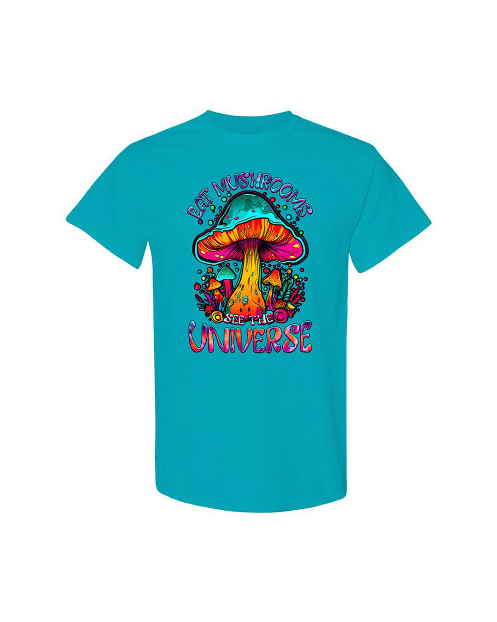 EAT MUSHROOMS SEE THE UNIVERSE TIE DYE COTTON SHIRT - TLTW2707239