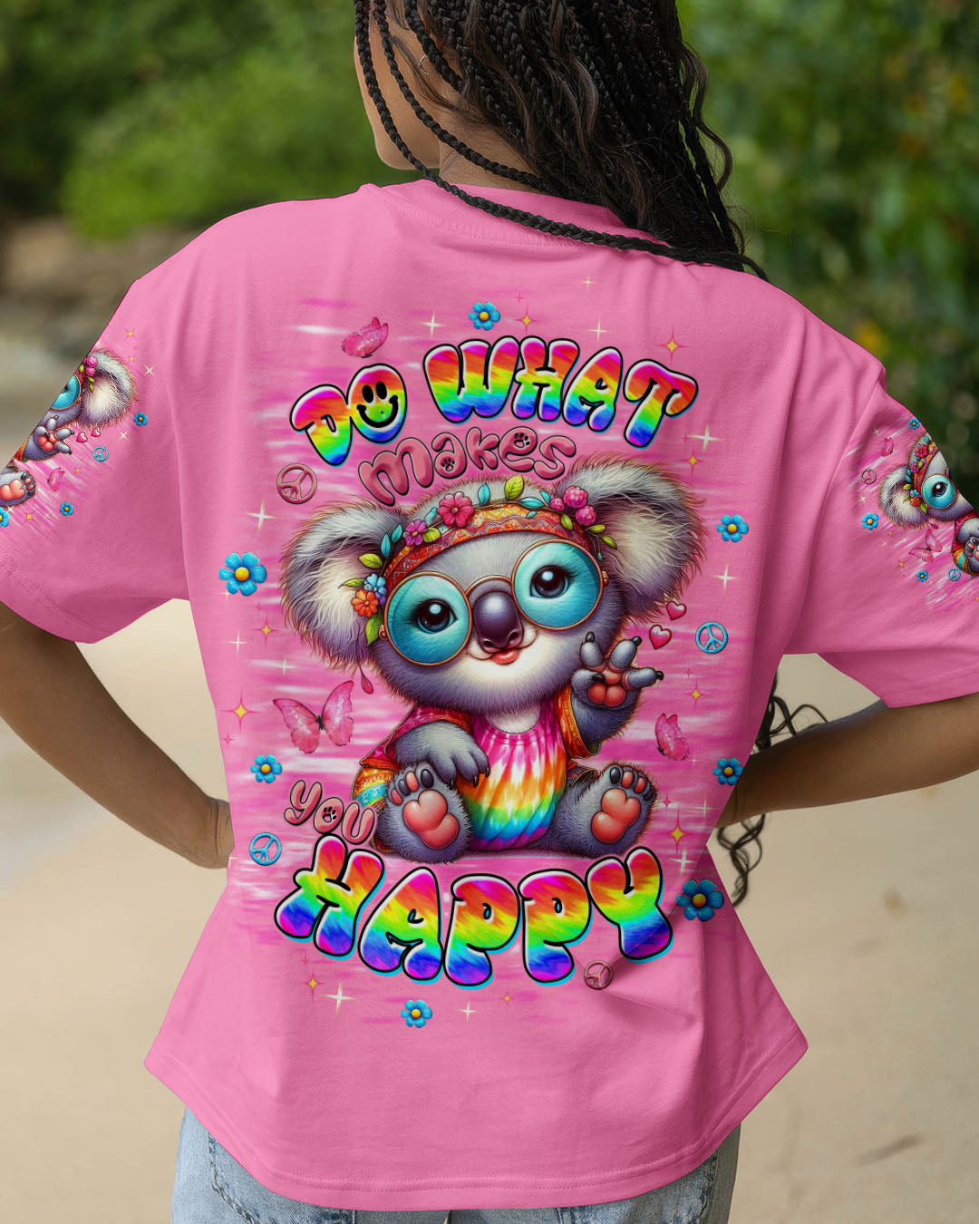 DO WHAT MAKES YOU HAPPY KOALA ALL OVER PRINT  - TLTW2708253