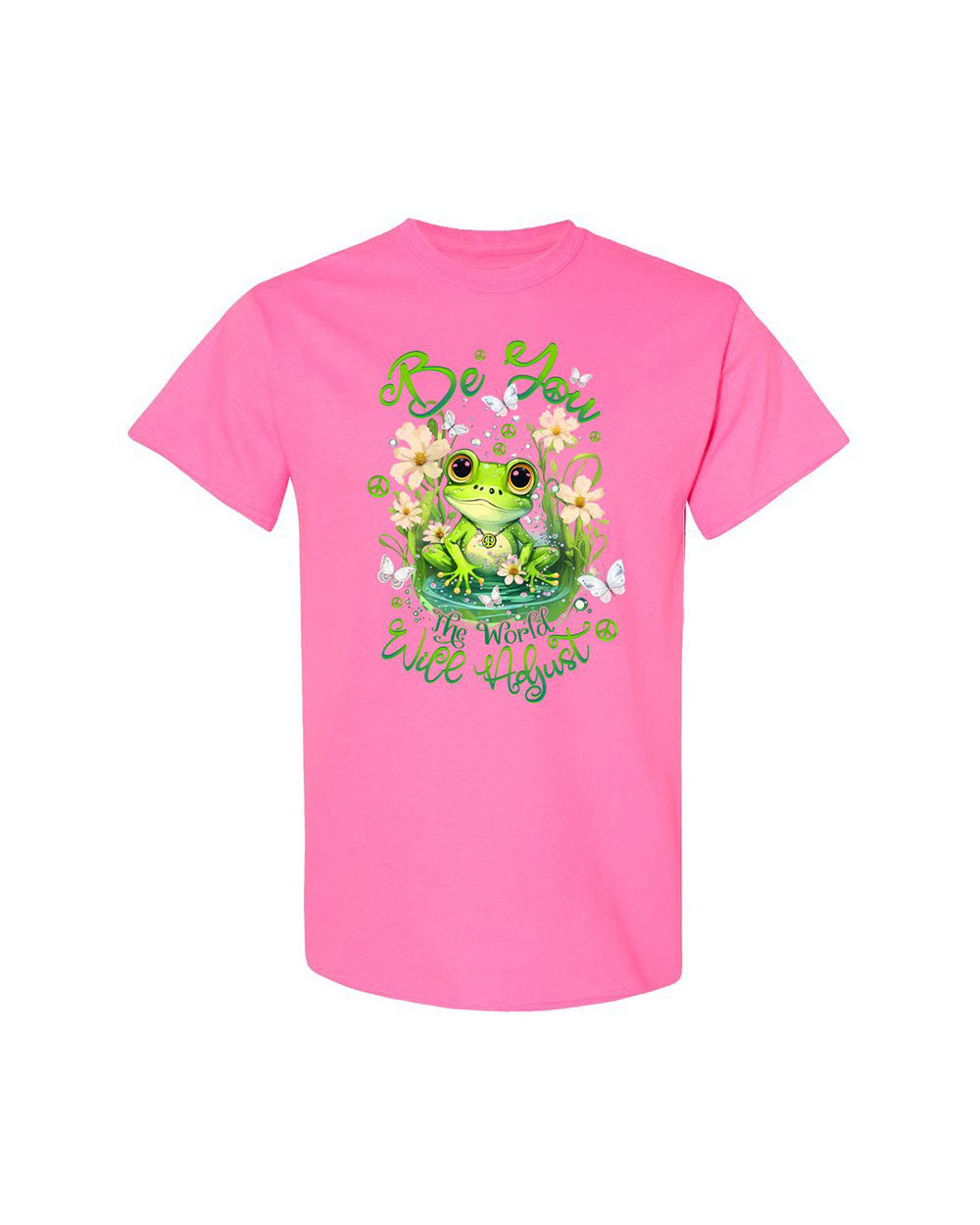 BE YOU THE WORLD WILL ADJUST FROG COTTON SHIRT - TLTW2709239