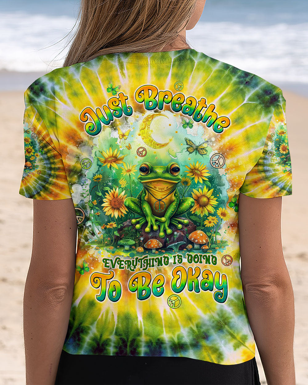 JUST BREATHE FROG ALL OVER PRINT  - TLTW2711244