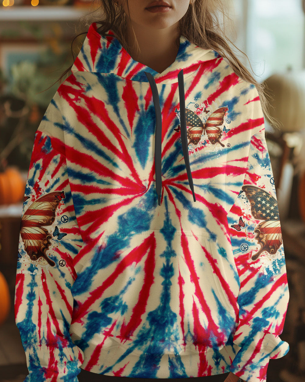 PEACE Y'ALL BUTTERFLY ALL OVER PRINT  - TLTW2805253