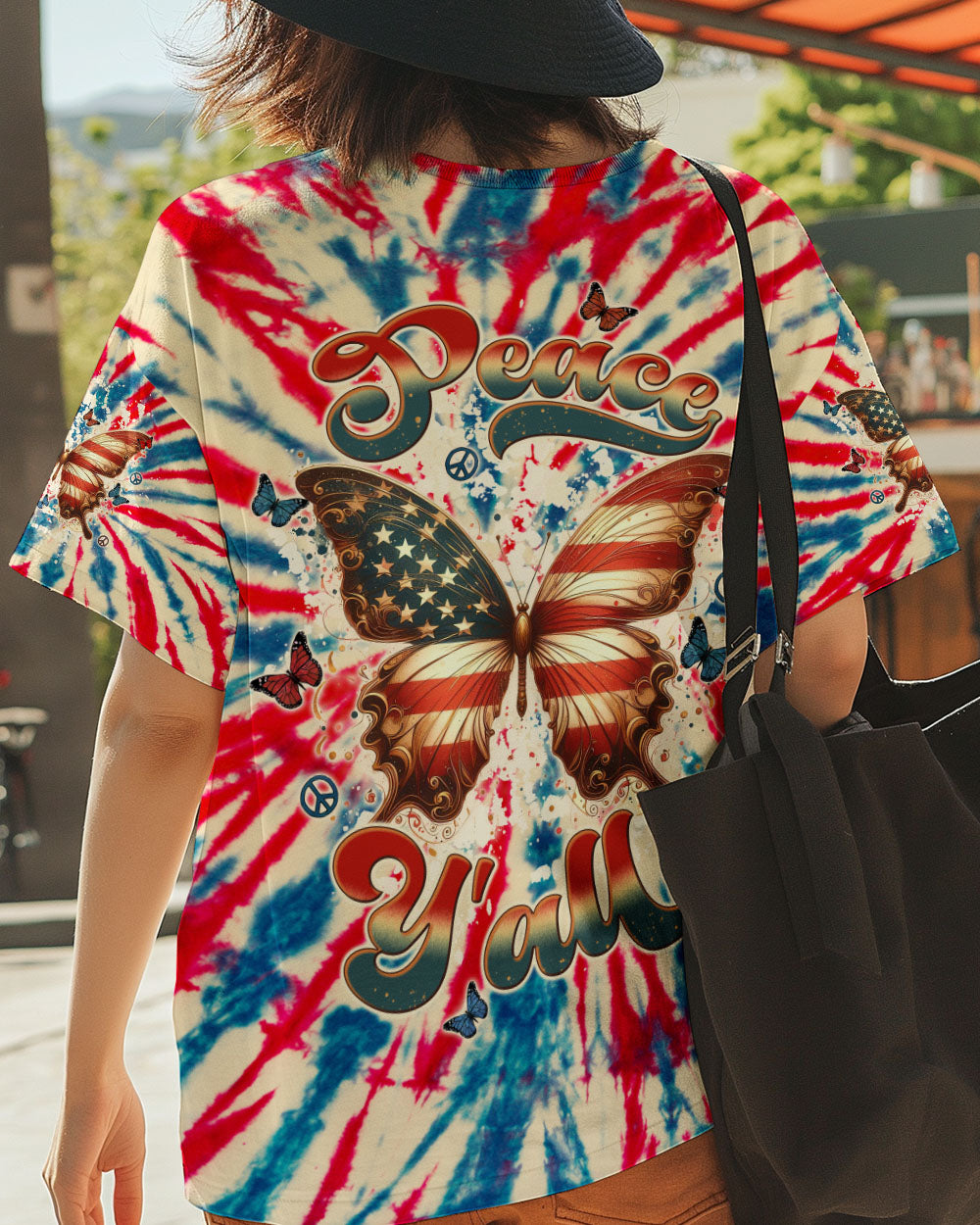 PEACE Y'ALL BUTTERFLY ALL OVER PRINT  - TLTW2805253