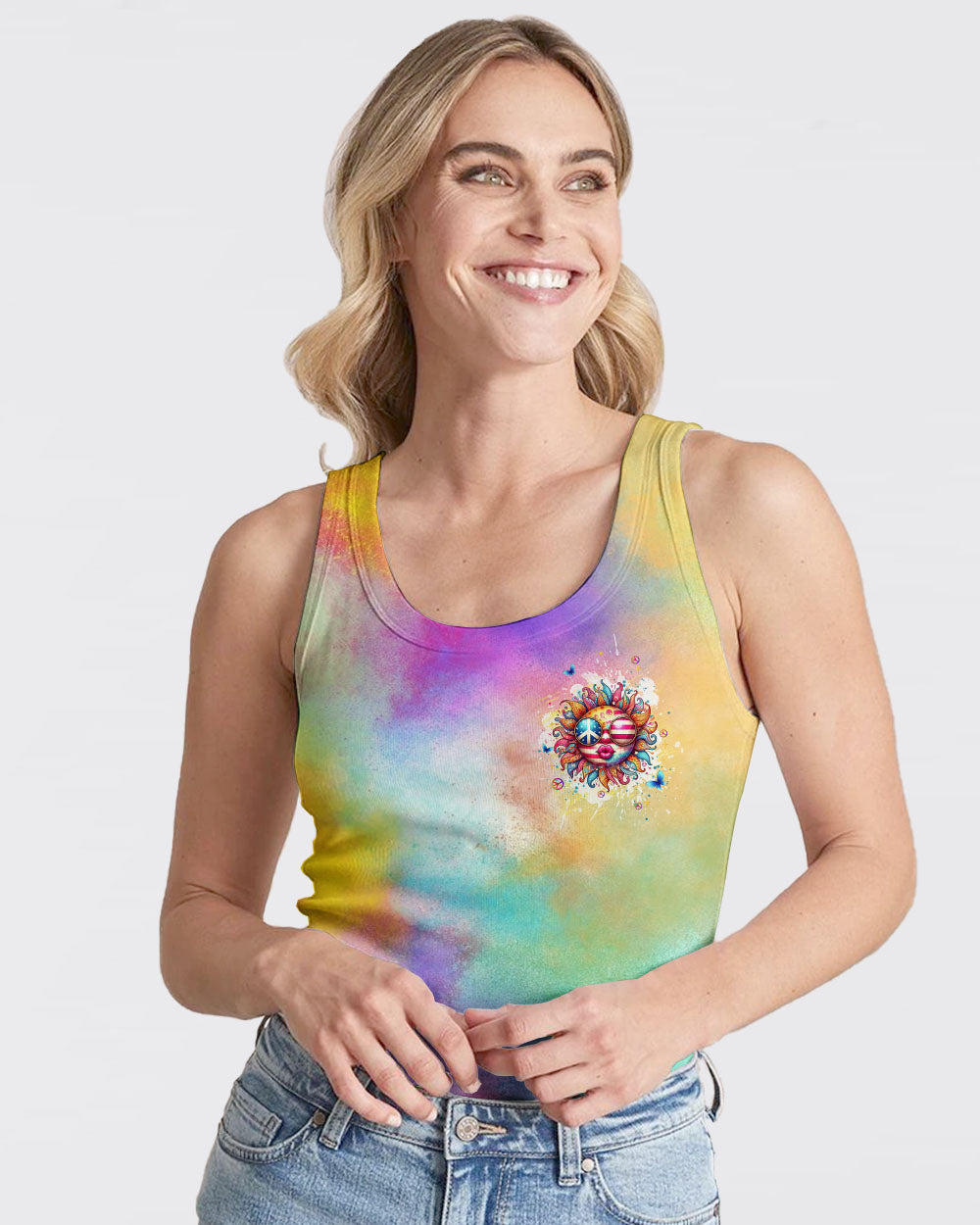 BE YOU THE WORLD WILL ADJUST HIPPIE SUN ALL OVER PRINT - TLTW2806244