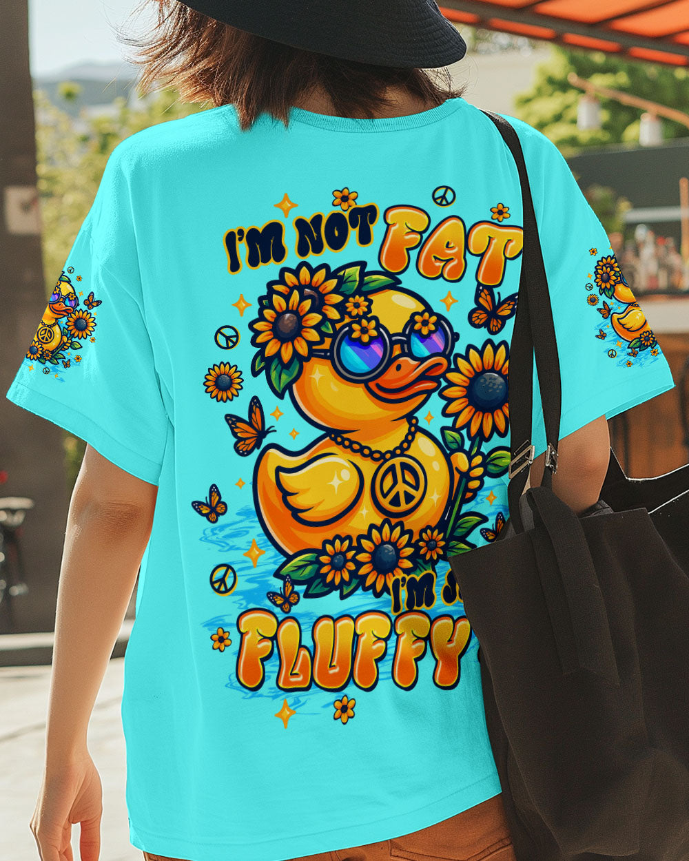I'M JUST FLUFFY DUCK SUNFLOWER ALL OVER PRINT - TLTW2808252