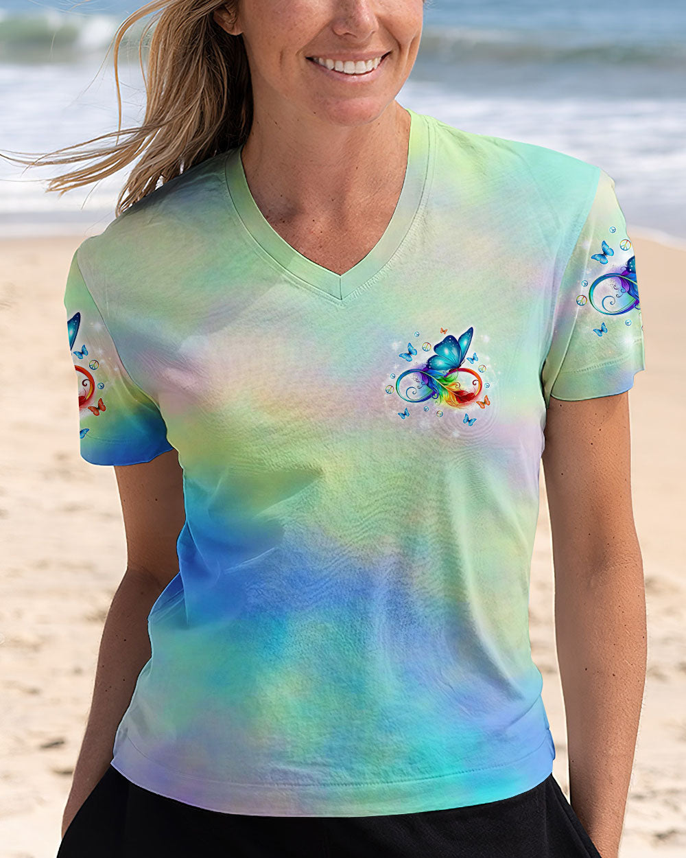 I BELIEVE THERE ARE ANGELS AMONG US BUTTERFLY ALL OVER PRINT - TLTW2811244