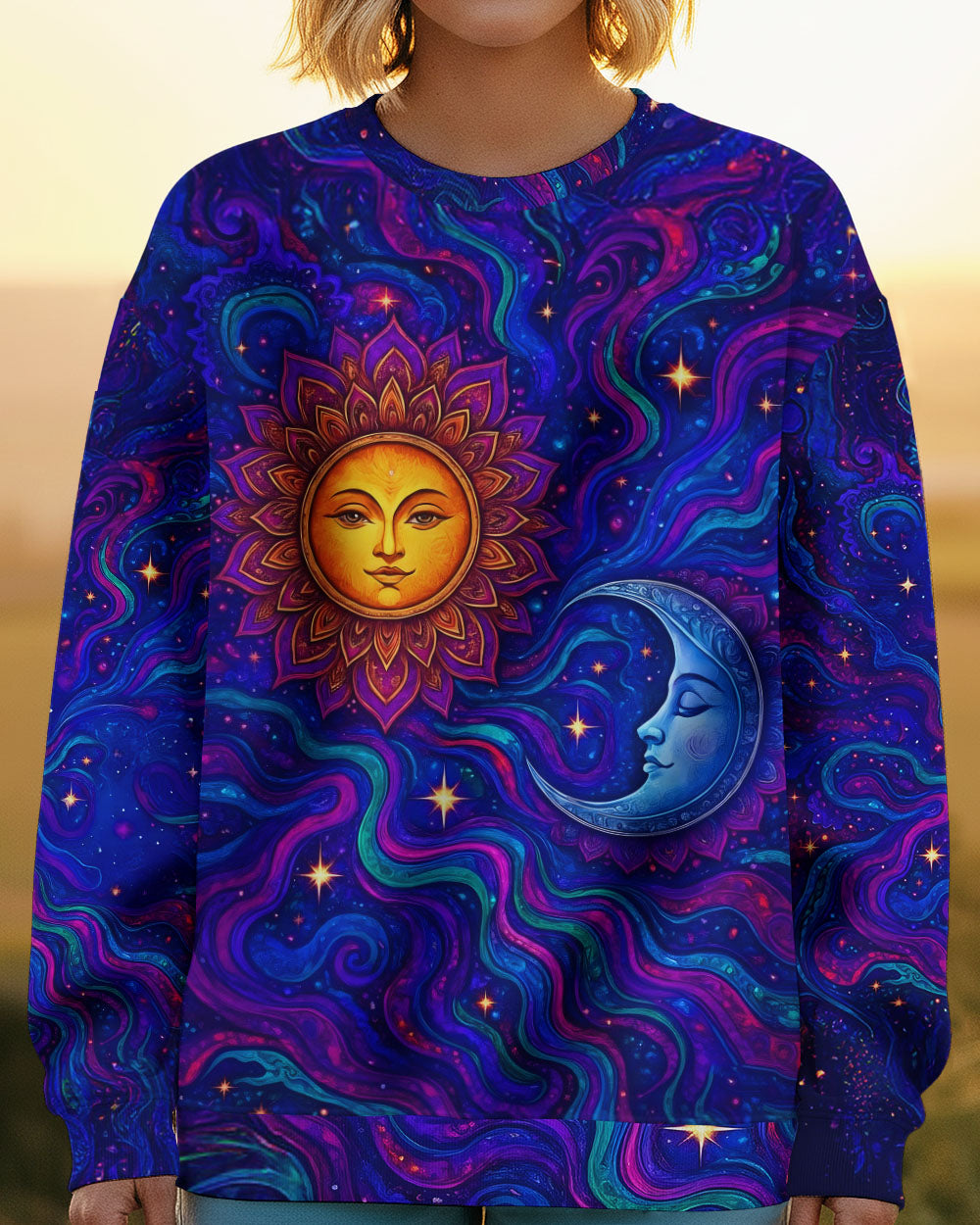 SUN AND MOON  GALAXY ALL OVER PRINT - TLTW2811252