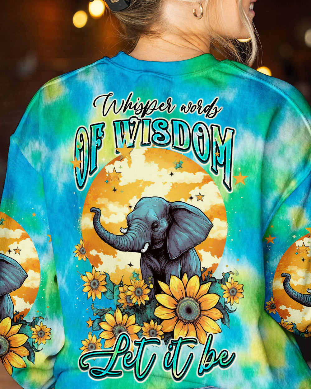 WHISPER WORDS OF WISDOM ELEPHANT TIE DYE ALL OVER PRINT - TLTW2905231