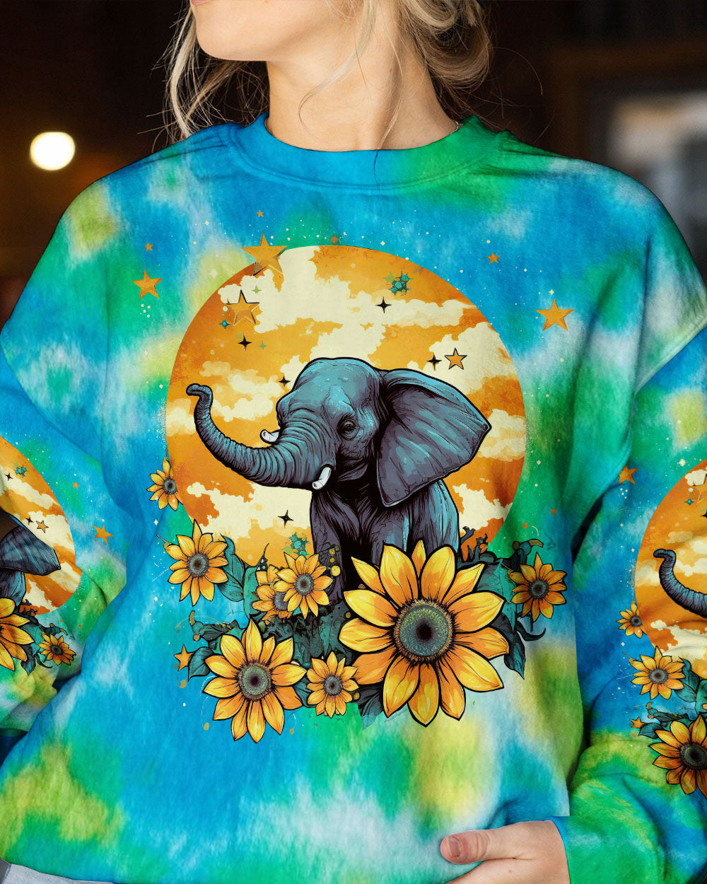 WHISPER WORDS OF WISDOM ELEPHANT TIE DYE ALL OVER PRINT - TLTW2905231