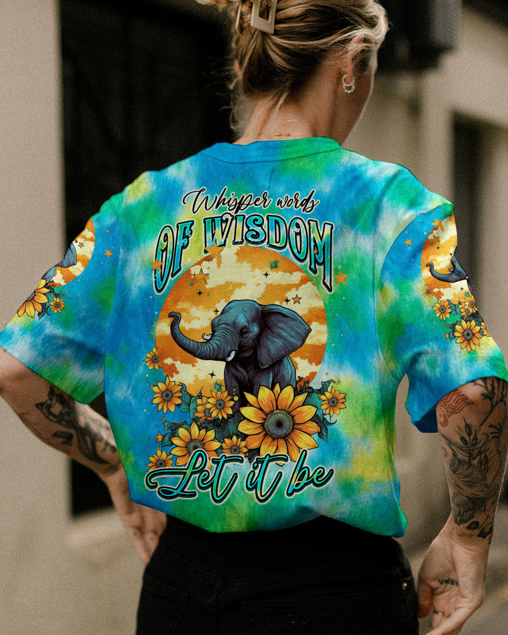 WHISPER WORDS OF WISDOM ELEPHANT TIE DYE ALL OVER PRINT - TLTW2905231