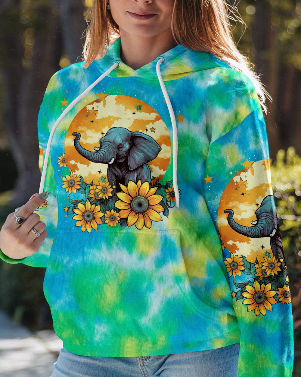WHISPER WORDS OF WISDOM ELEPHANT TIE DYE ALL OVER PRINT - TLTW2905231
