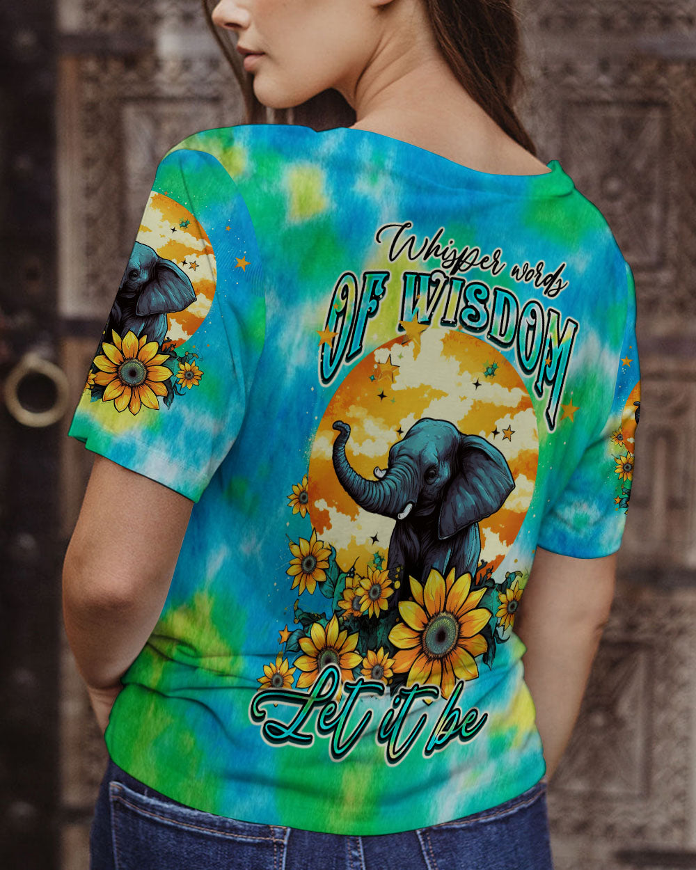 WHISPER WORDS OF WISDOM ELEPHANT TIE DYE ALL OVER PRINT - TLTW2905231