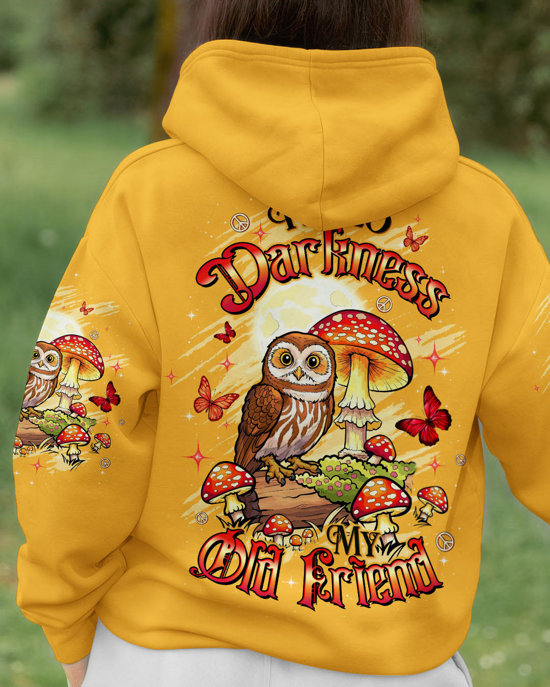 HELLO DARKNESS MY OLD FRIEND OWL ALL OVER PRINT - TLTW2909253