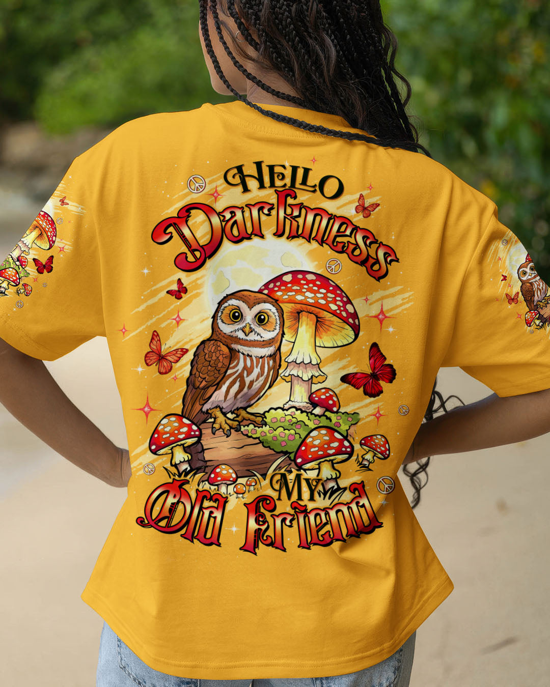 HELLO DARKNESS MY OLD FRIEND OWL ALL OVER PRINT - TLTW2909253