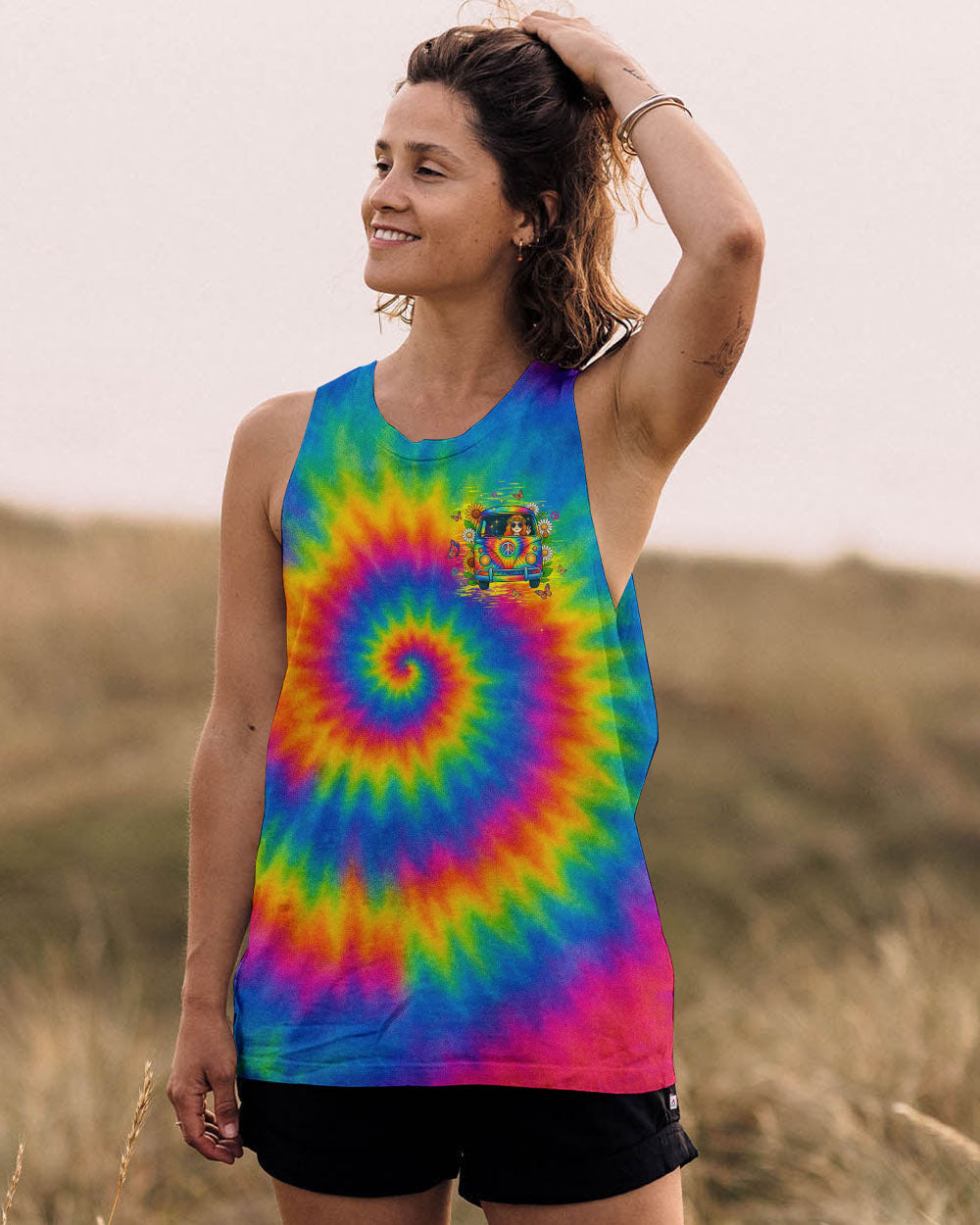RUNNING AGAINST THE WIND BUS TIE DYE ALL OVER PRINT - TLTW2910252