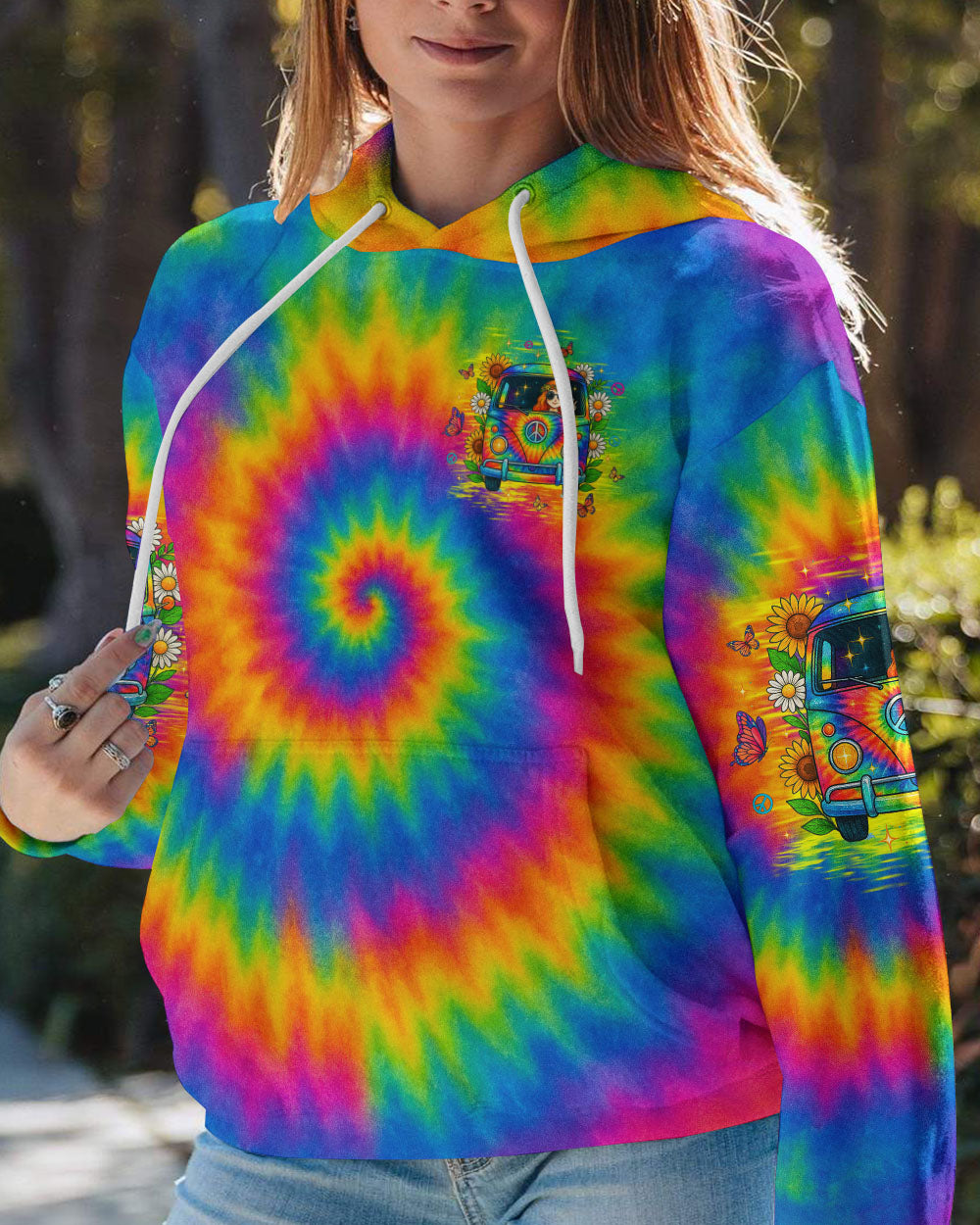 RUNNING AGAINST THE WIND BUS TIE DYE ALL OVER PRINT - TLTW2910252