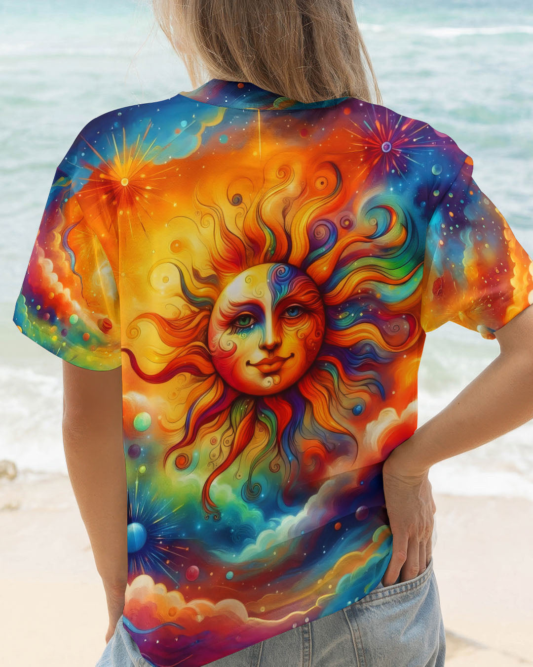 HIPPIE SUN COLORFUL  ALL OVER PRINT - TLTW2911251