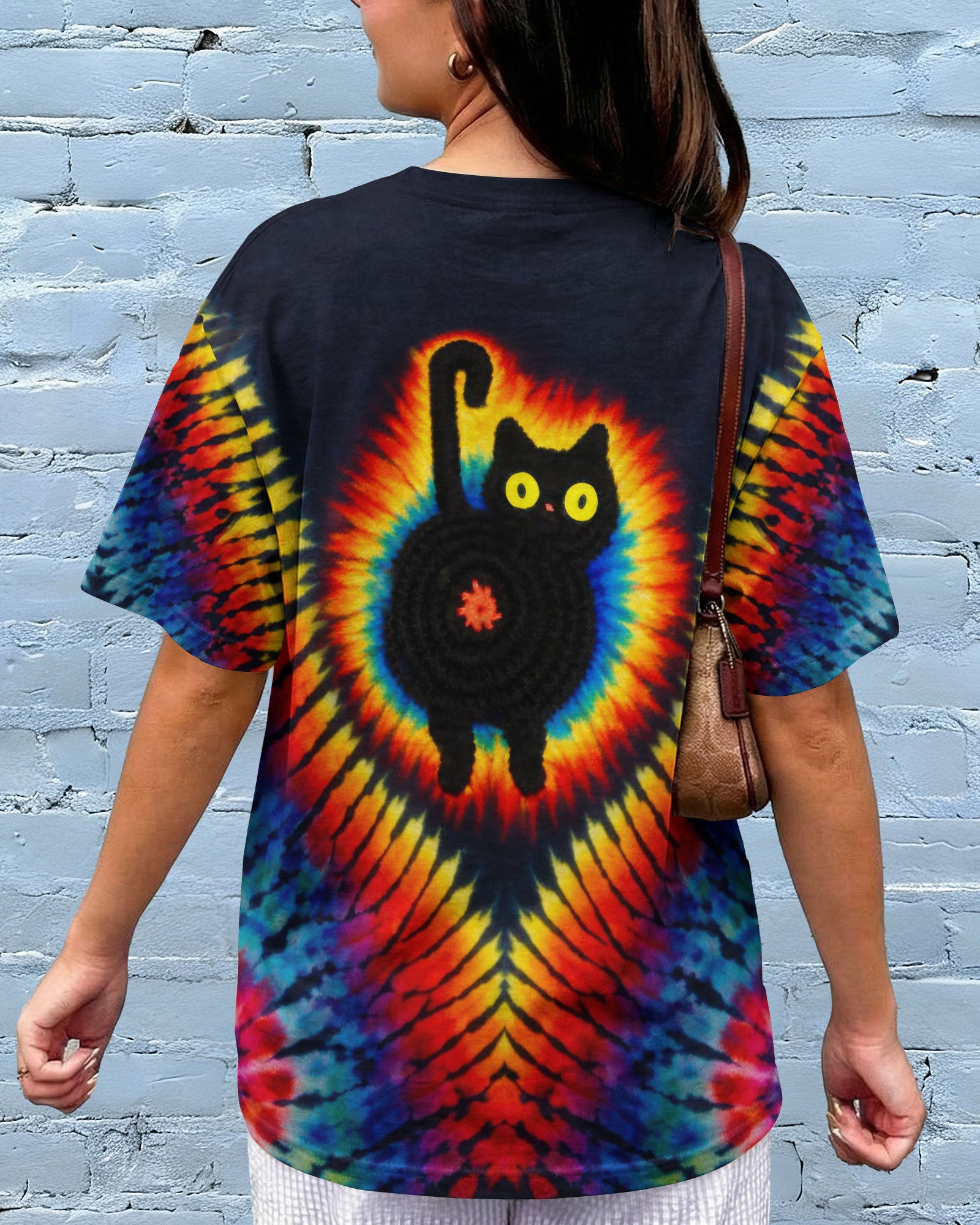 BLACK CAT SWIRL ALL OVER PRINT - TLTW3001262