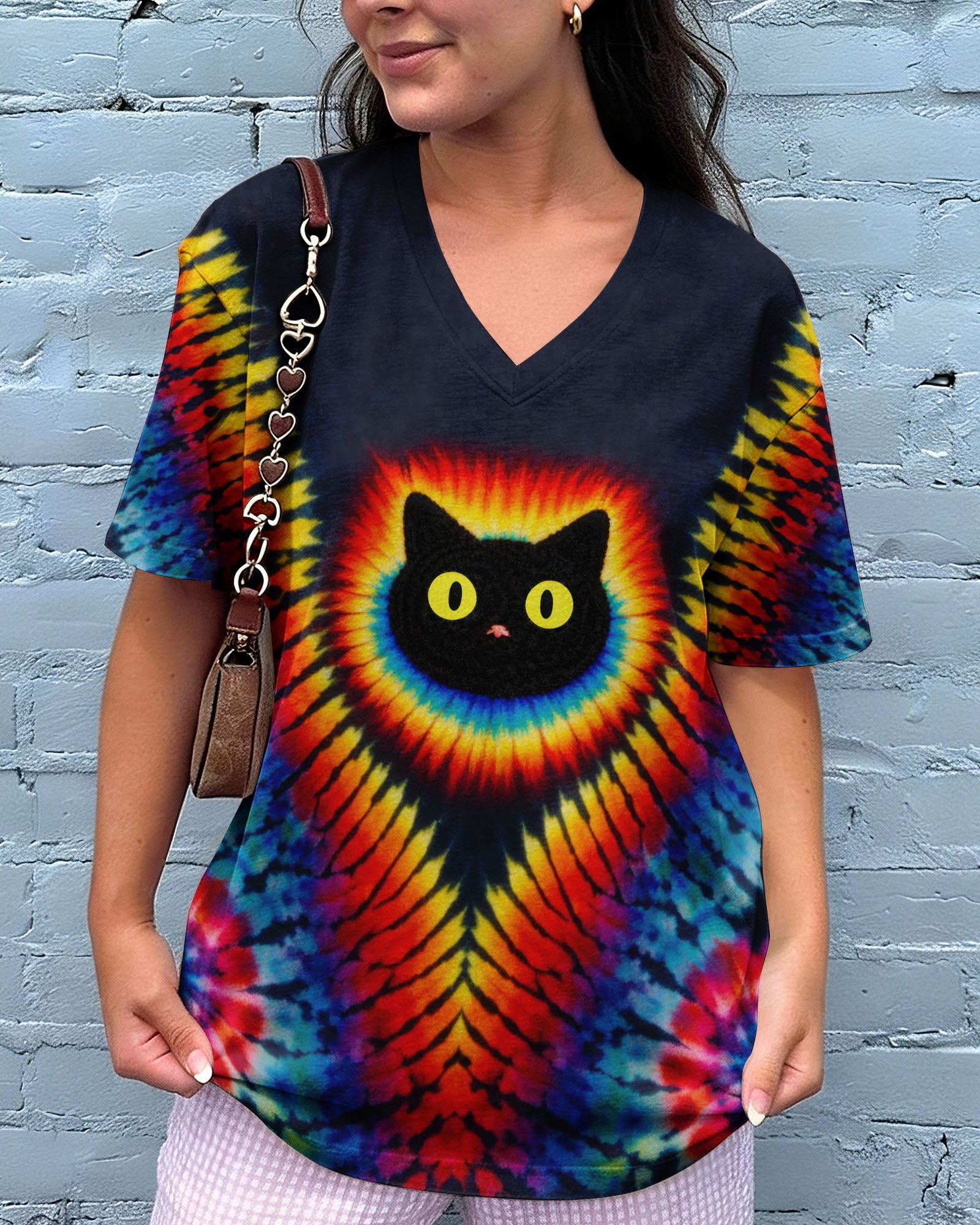 BLACK CAT SWIRL ALL OVER PRINT - TLTW3001262