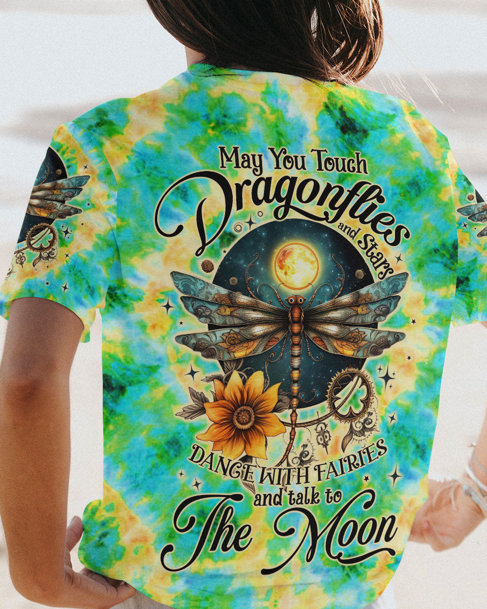 MAY YOU TOUCH DRAGONFLIES AND STARS ALL OVER PRINT - TLTW3005232