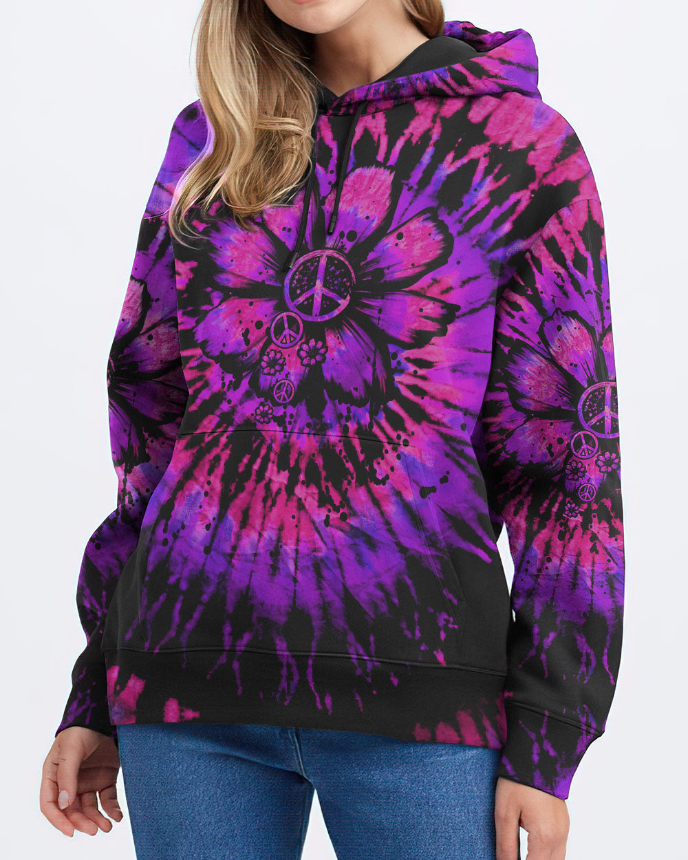 HIPPIE SOUL DAISY TIE DYE ALL OVER PRINT - TLTW3006231