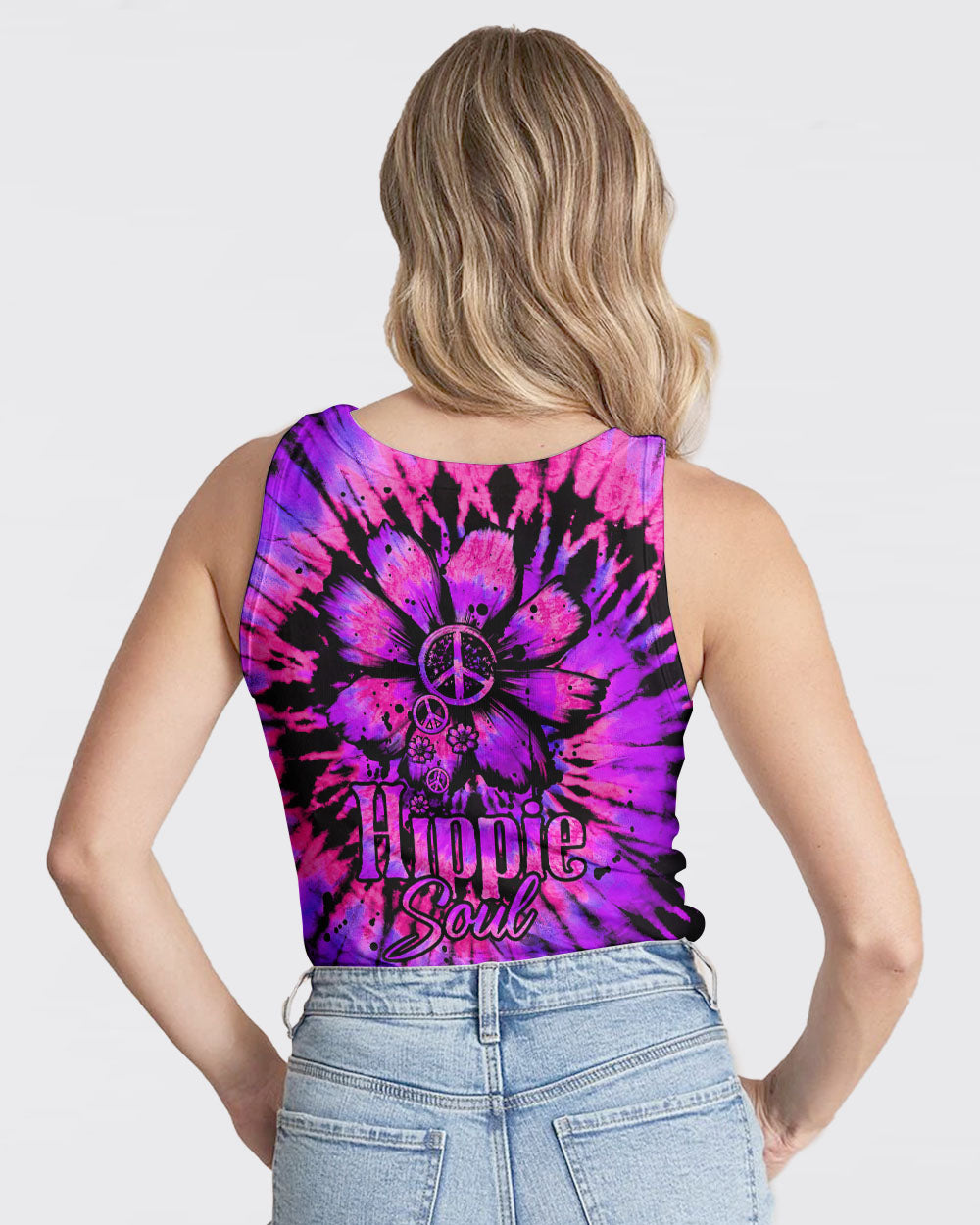HIPPIE SOUL DAISY TIE DYE ALL OVER PRINT - TLTW3006231