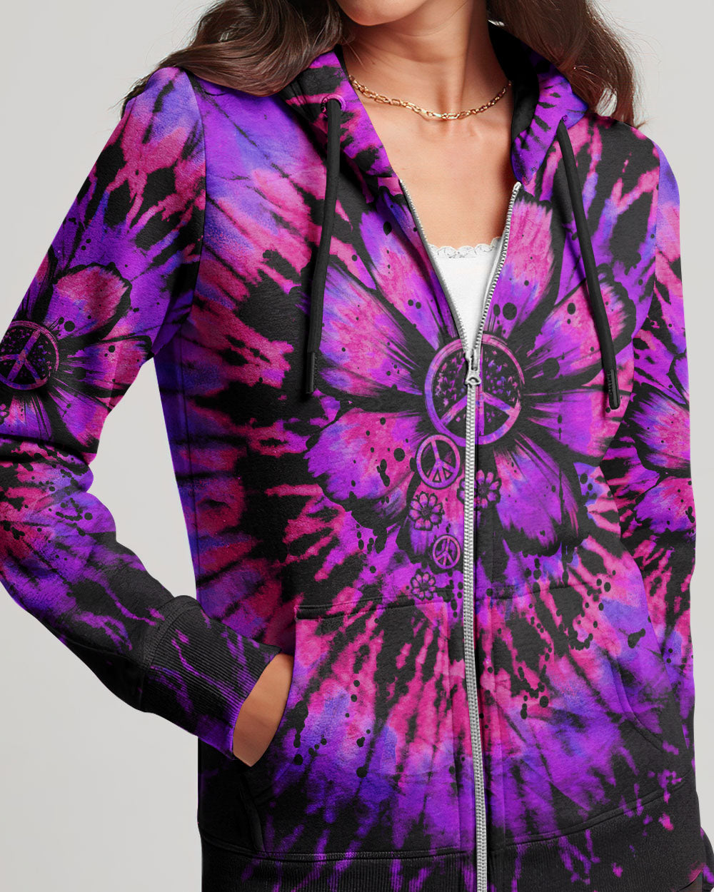 HIPPIE SOUL DAISY TIE DYE ALL OVER PRINT - TLTW3006231