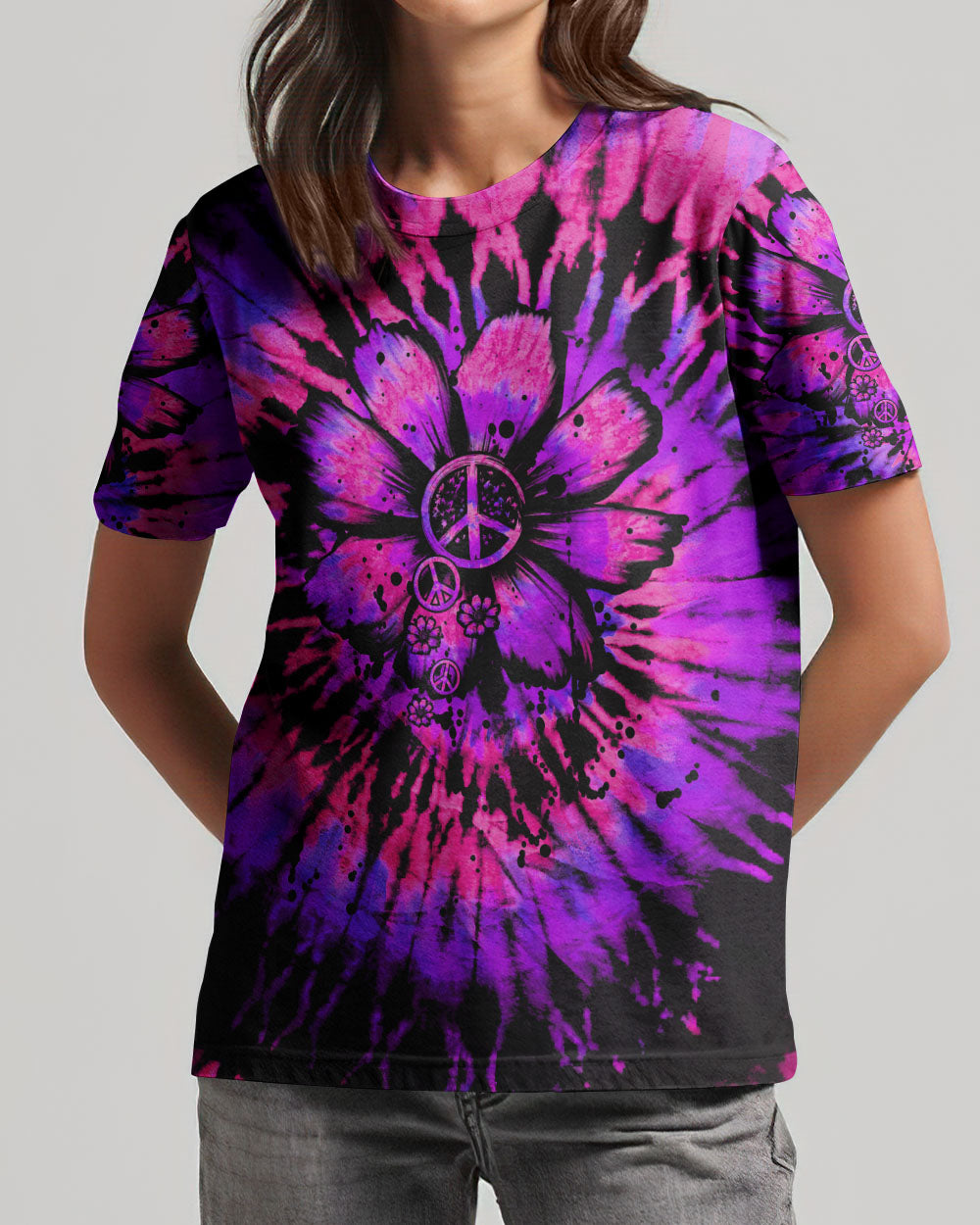HIPPIE SOUL DAISY TIE DYE ALL OVER PRINT - TLTW3006231