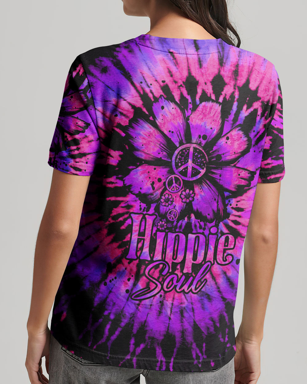 HIPPIE SOUL DAISY TIE DYE ALL OVER PRINT - TLTW3006231