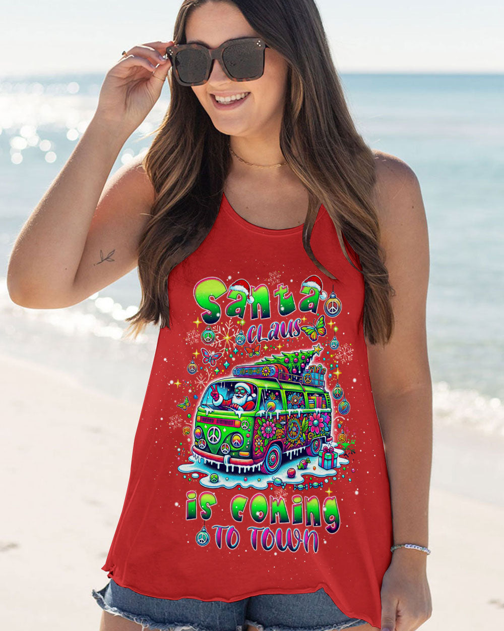 SANTA CLAUS IS COMING CHRISTMAS ALL OVER PRINT - TLTW3010244