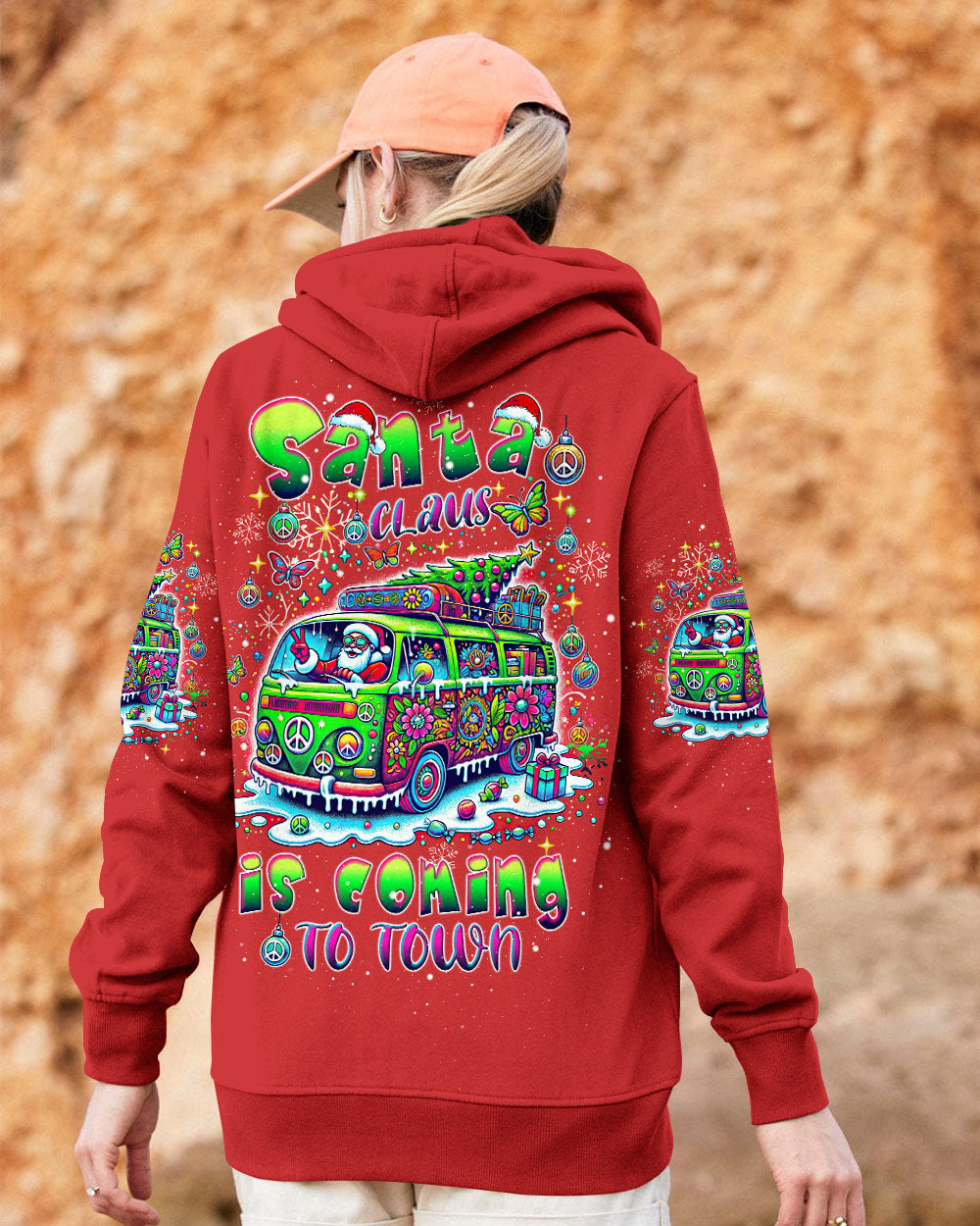 SANTA CLAUS IS COMING CHRISTMAS ALL OVER PRINT - TLTW3010244