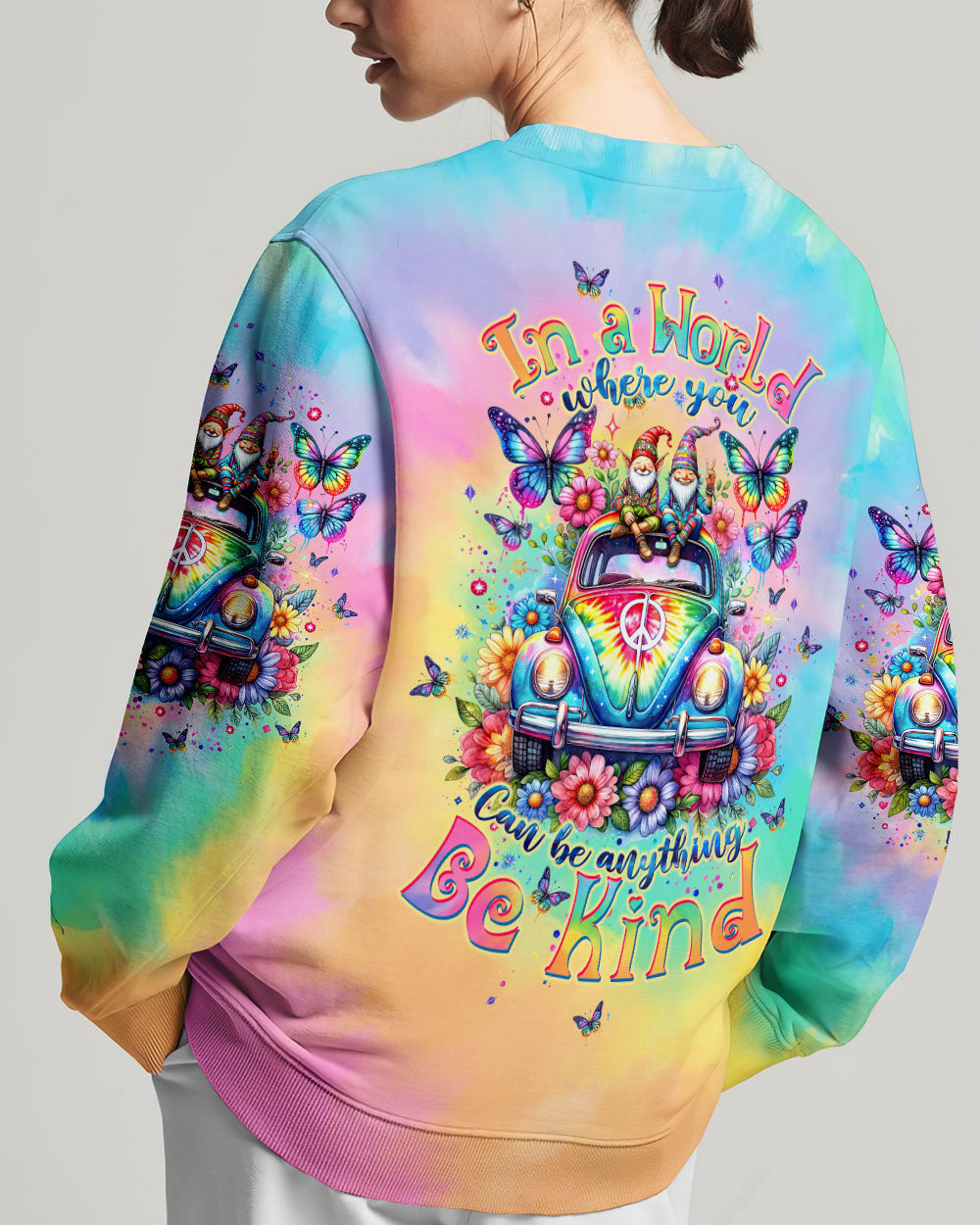 BE KIND CAR TIE DYE ALL OVER PRINT - TLTW3101242