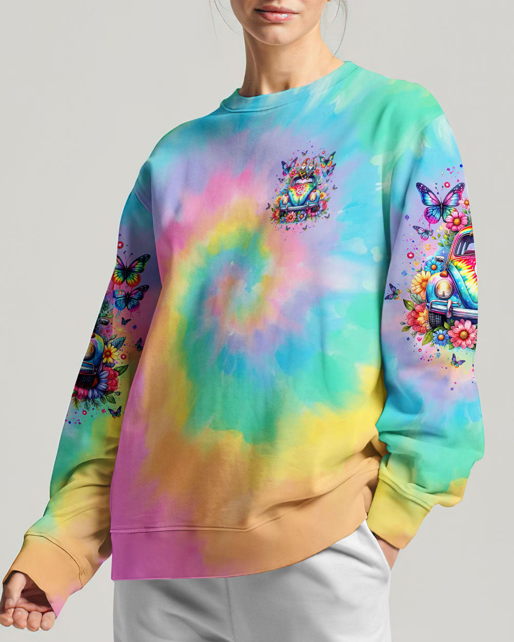 BE KIND CAR TIE DYE ALL OVER PRINT - TLTW3101242